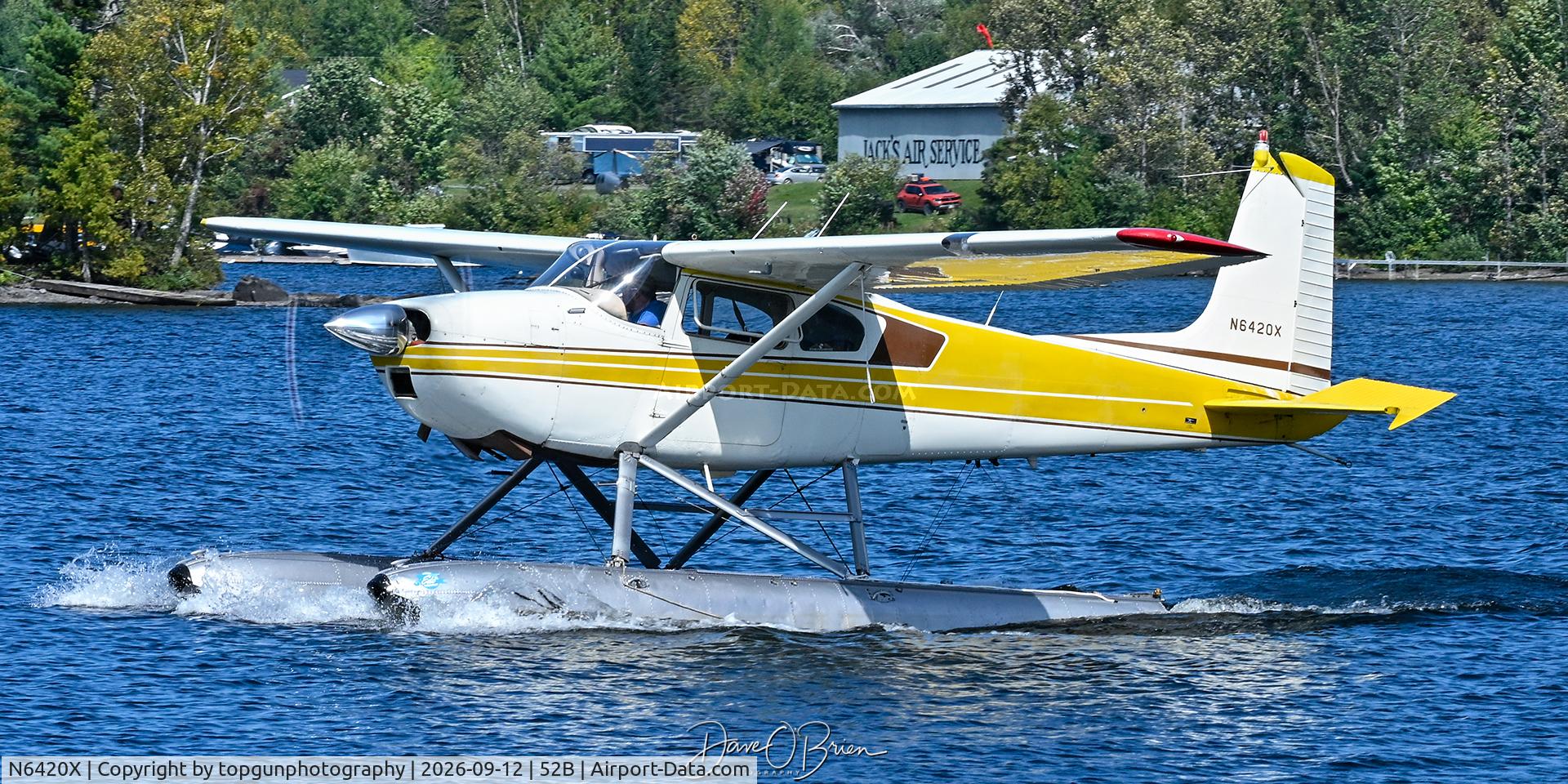 Aircraft N6420X, 1960 Cessna 180D, c/n 18050920, Moosehead Lake Canoe Race 2026, at 52B, photo by topgunphotography