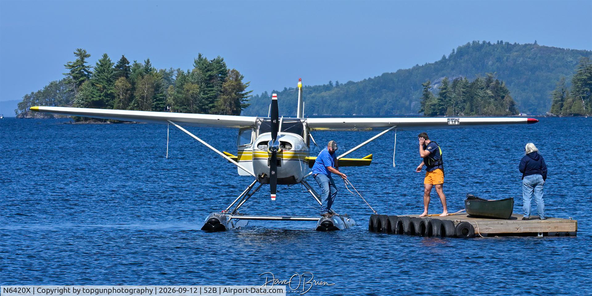 Aircraft N6420X, 1960 Cessna 180D, c/n 18050920, Moosehead Lake Canoe Race 2026, at 52B, photo by topgunphotography