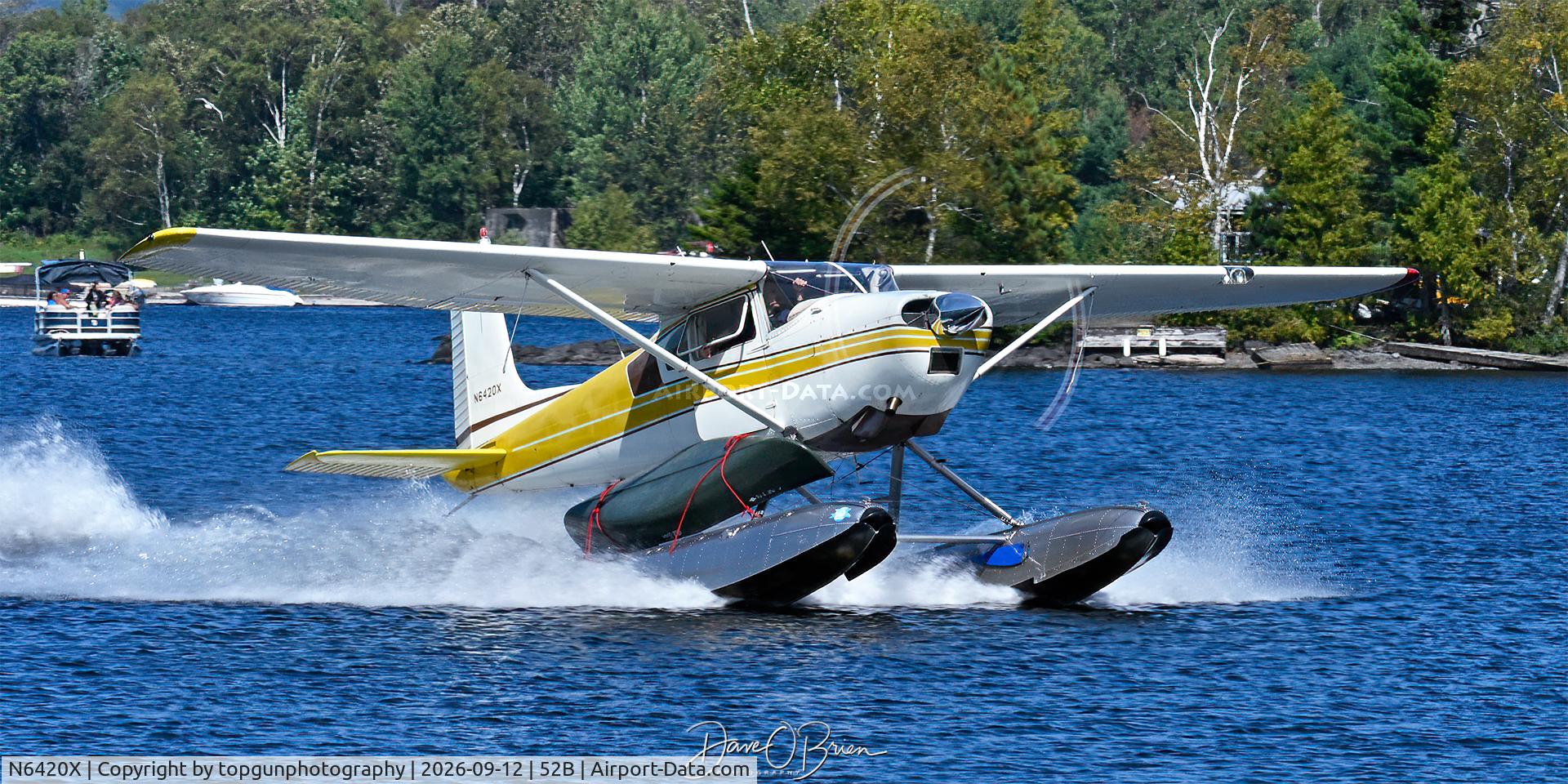 Aircraft N6420X, 1960 Cessna 180D, c/n 18050920, Moosehead Lake Fly in 2026, at 52B, photo by topgunphotography