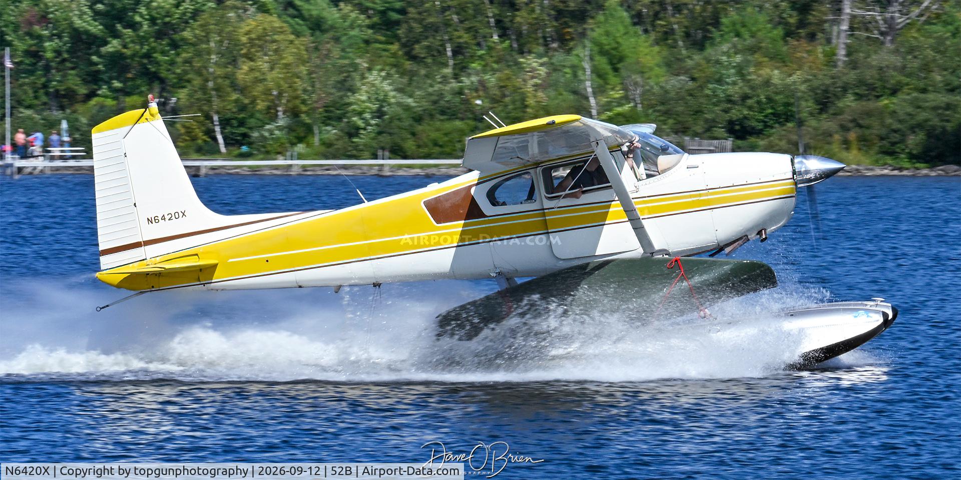 Aircraft N6420X, 1960 Cessna 180D, c/n 18050920, Moosehead Lake Fly in, at 52B, photo by topgunphotography