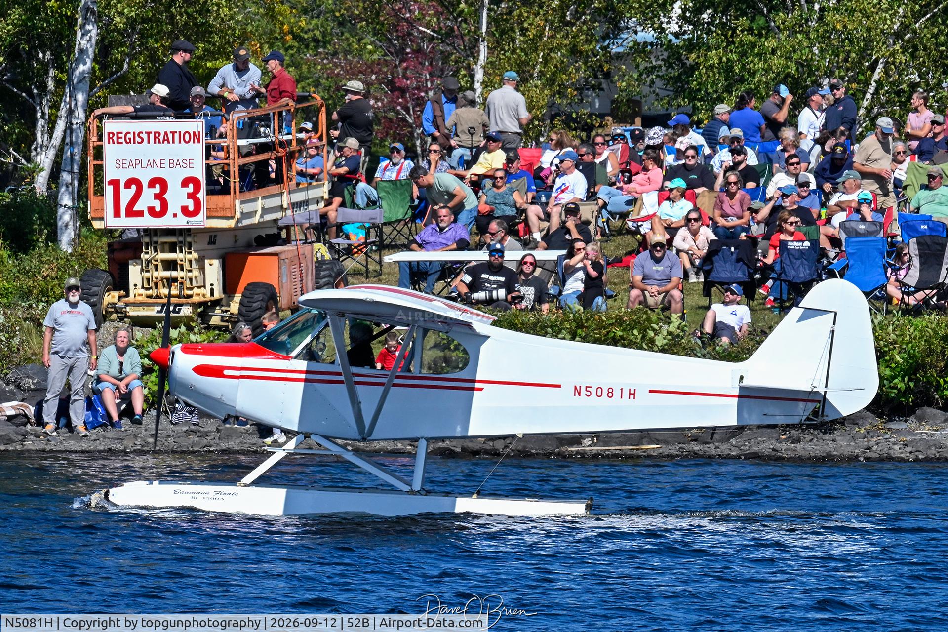 Aircraft N5081H, 1947 Piper PA-11 Cub Special, c/n 11-688, Moosehead Lake Fly in 2026, at 52B, photo by topgunphotography