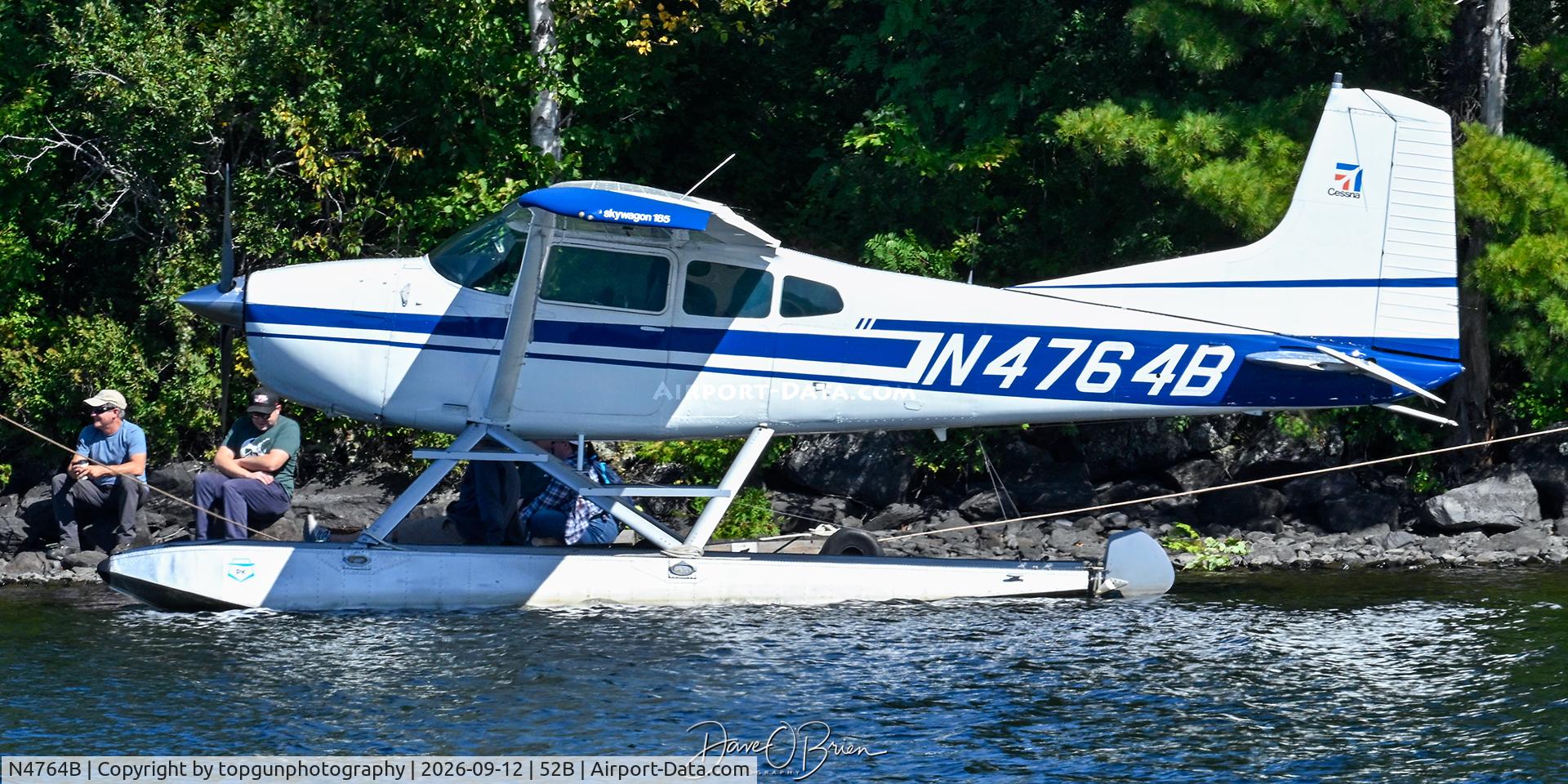 Aircraft N4764B, 1977 Cessna A185F Skywagon 185, c/n 18503371, Moosehead Lake Fly in 2026, at 52B, photo by topgunphotography