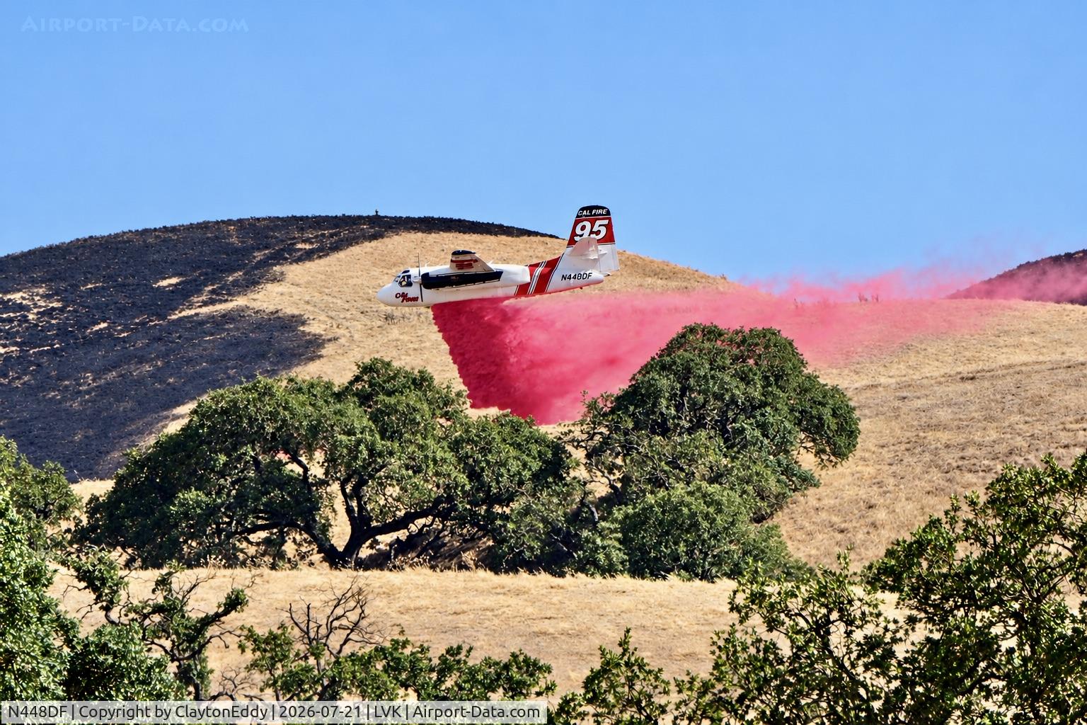 Aircraft N448DF, 2005 Marsh Aviation S-2F3AT, c/n 152347, Little Fire Pleasanton California 2026., at LVK, photo by ClaytonEddy