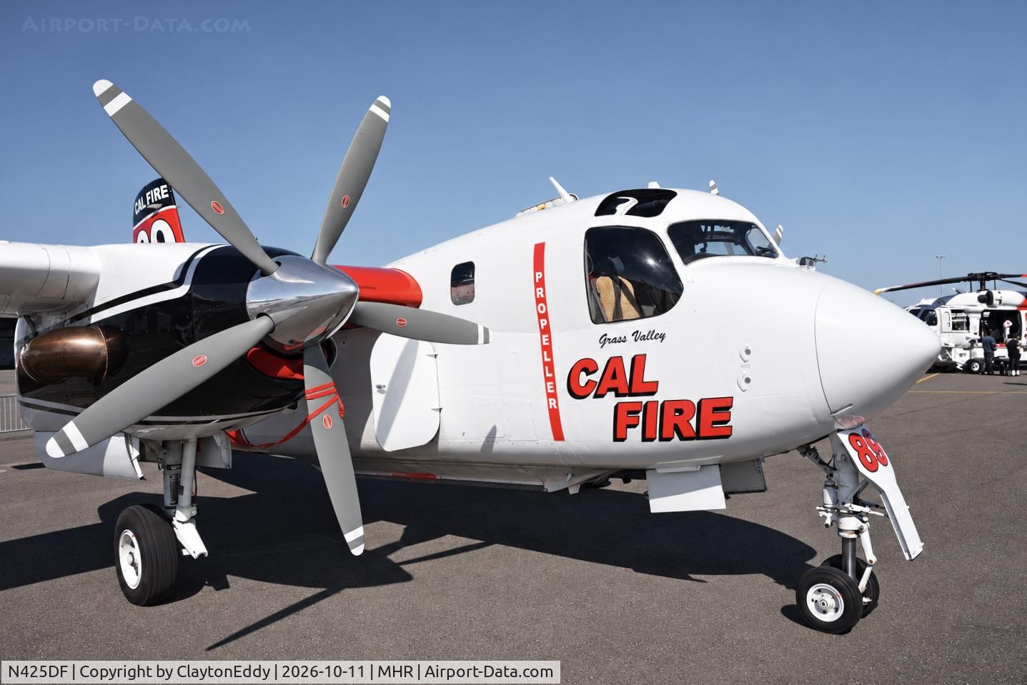 Aircraft N425DF, 1999 Marsh Aviation S-2F3AT, c/n 152825, California Capital Airshow 2026, at MHR, photo by ClaytonEddy