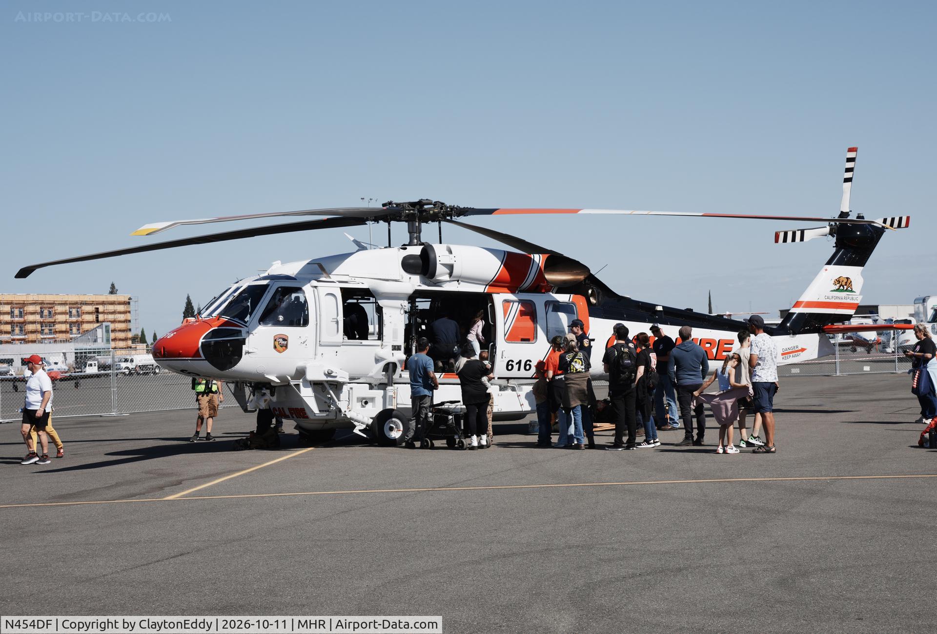 Aircraft N454DF, 2024 Sikorsky Aircraft Corp. S-701, c/n 705356, California Capital Airshow 2026, at MHR, photo by ClaytonEddy