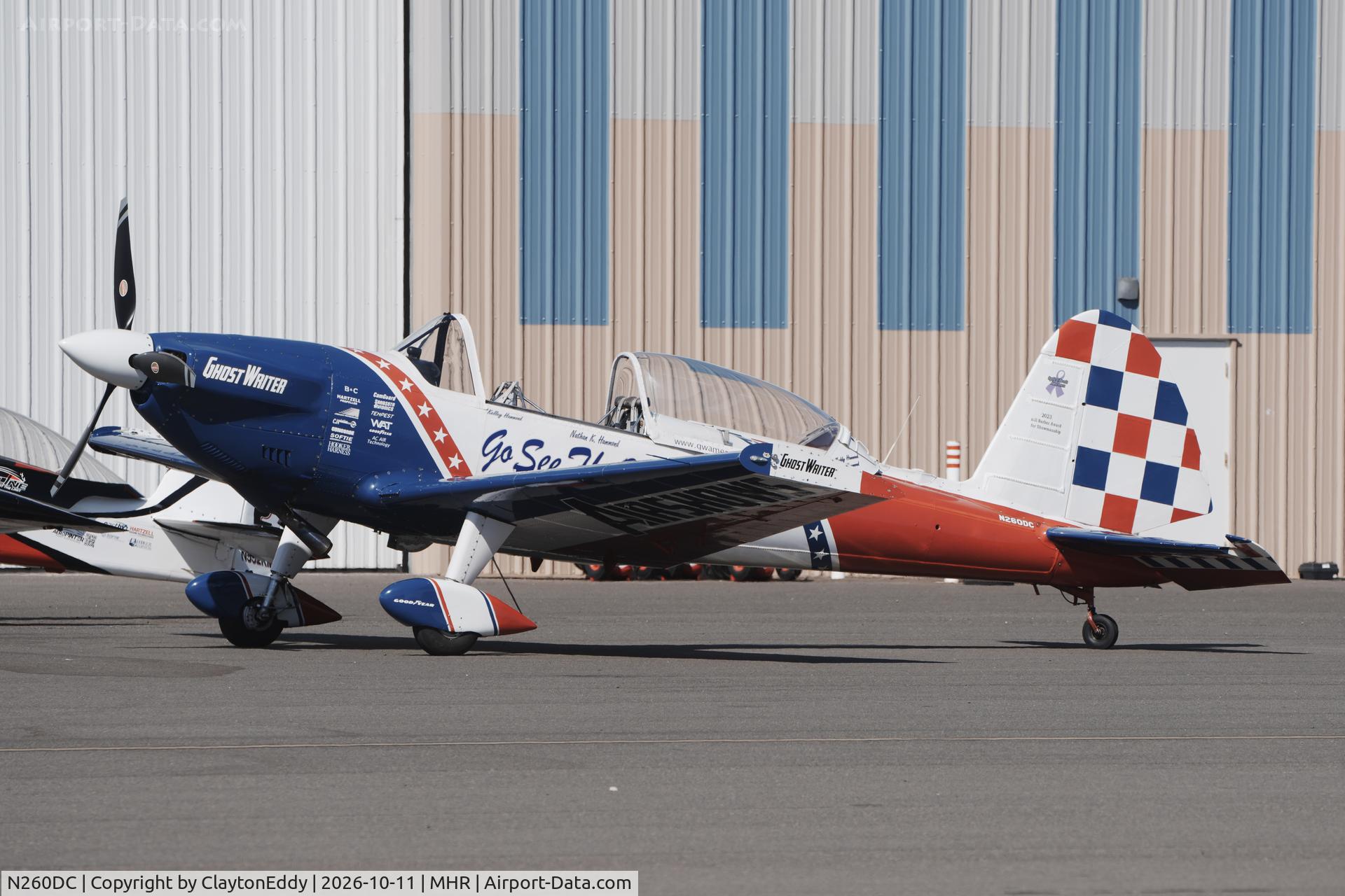 Aircraft N260DC, 1956 De Havilland Canada DHC-1B-2-S5 Chipmunk Mk2, c/n 180-218, California Capital Airshow 2026., at MHR, photo by ClaytonEddy