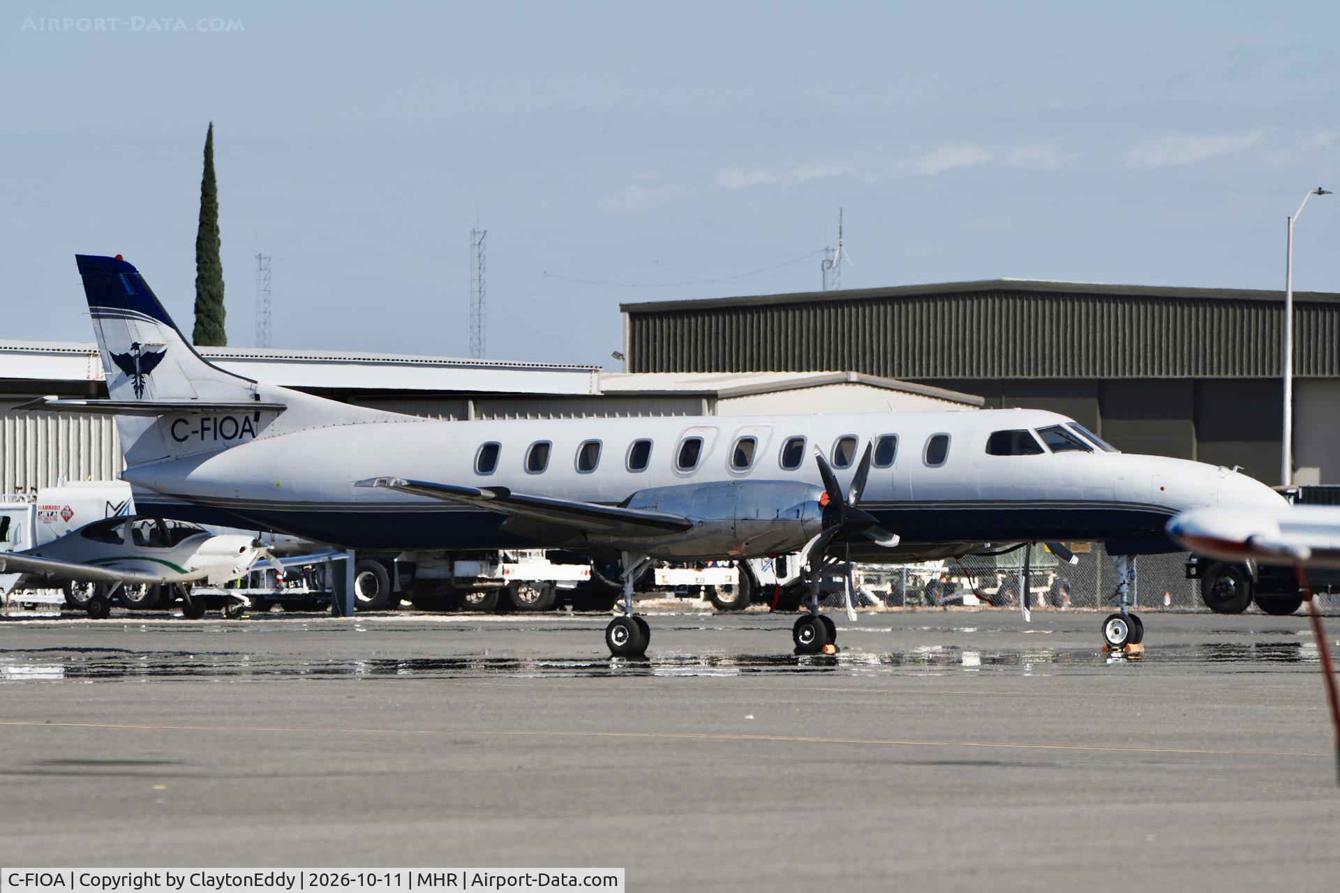 Aircraft C-FIOA, 1987 Fairchild SA-227AC Metro III, c/n AC-680, California Capital Airport 2026, at MHR, photo by ClaytonEddy