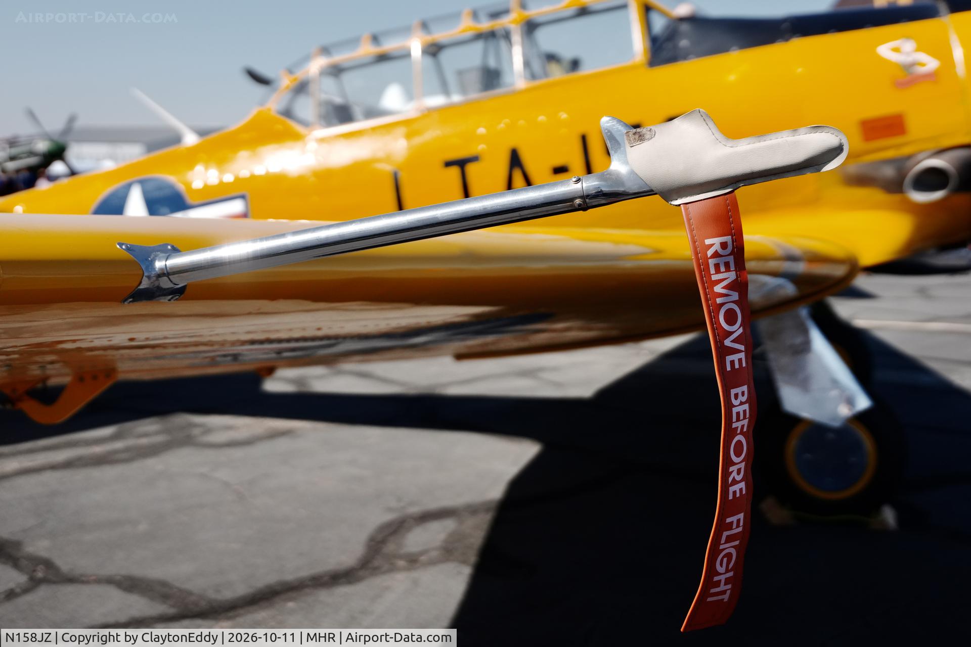 Aircraft N158JZ, 1949 North American T-6G, c/n 49-3158, California Capital Airshow 2026., at MHR, photo by ClaytonEddy