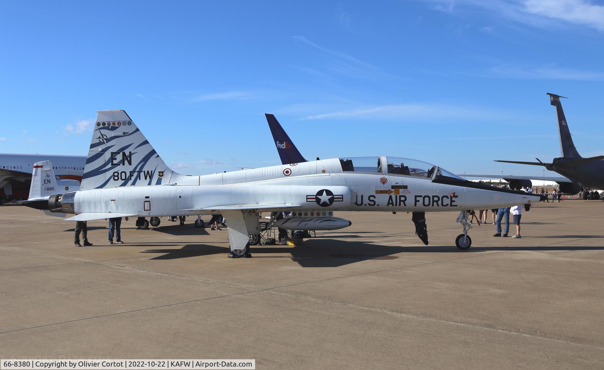 Aircraft 66-8380, 1966 Northrop T-38C Talon, c/n N.5950, 2022 Airshow, at KAFW, photo by Olivier Cortot