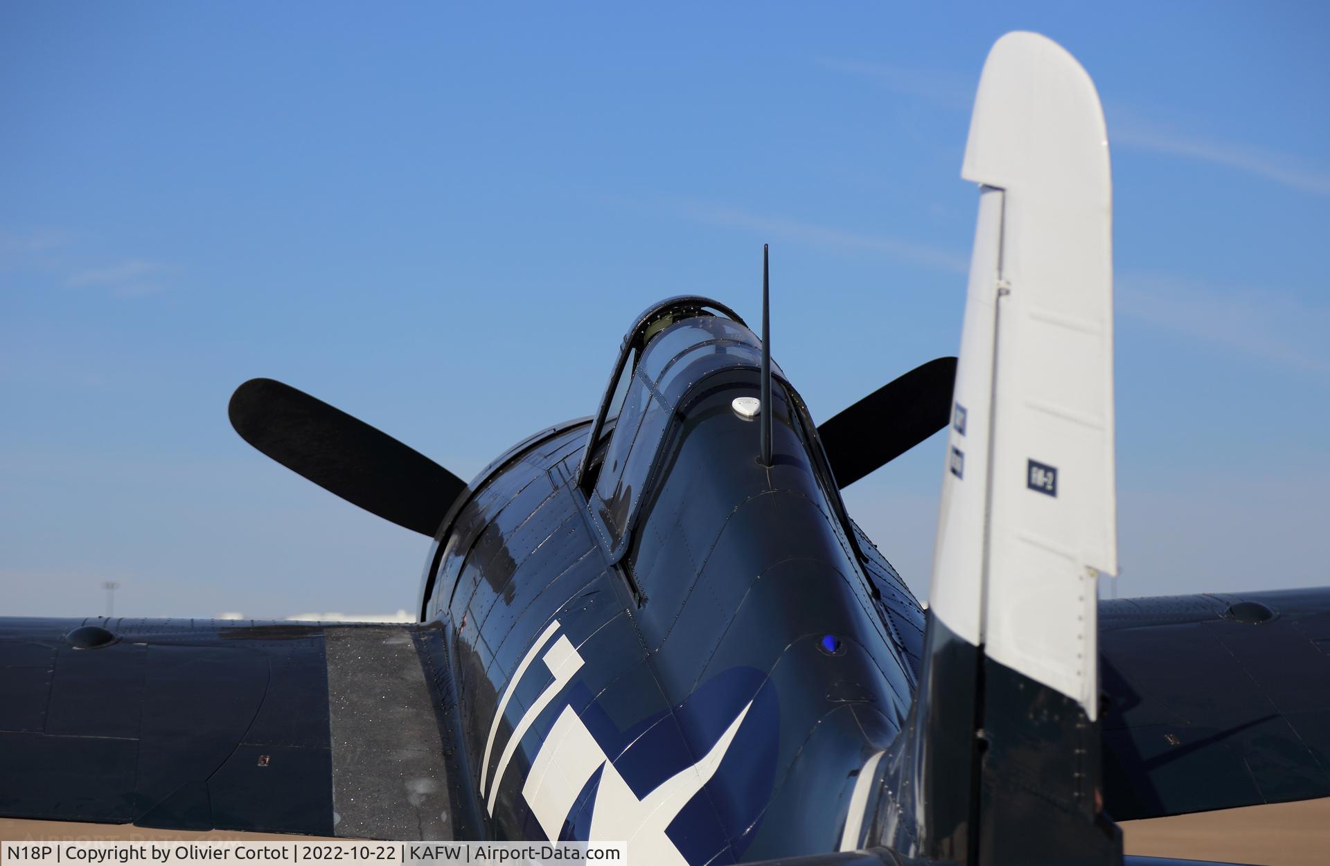 Aircraft N18P, General Motors (Grumman) FM-2 Wildcat, c/n 6014, 2022 Airshow, at KAFW, photo by Olivier Cortot