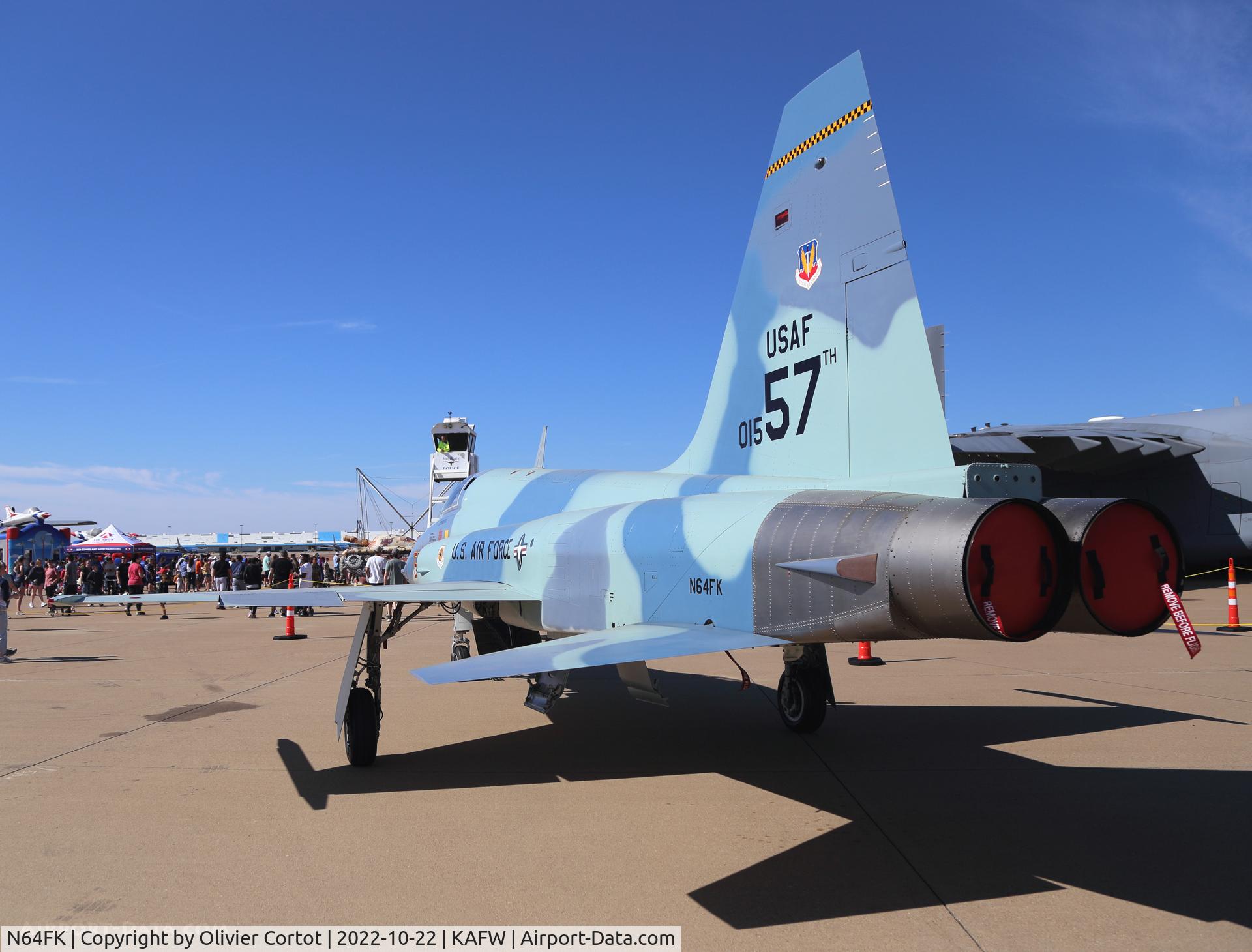 Aircraft N64FK, 1979 Northrop F-5E Tiger II, c/n L.1004, 2022 Airshow, at KAFW, photo by Olivier Cortot