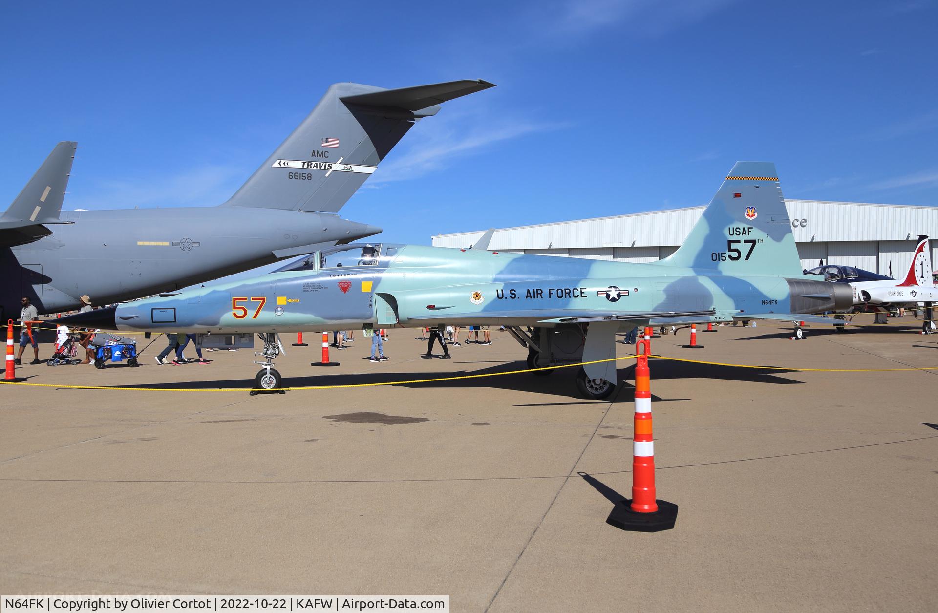 Aircraft N64FK, 1979 Northrop F-5E Tiger II, c/n L.1004, 2022 Airshow, at KAFW, photo by Olivier Cortot