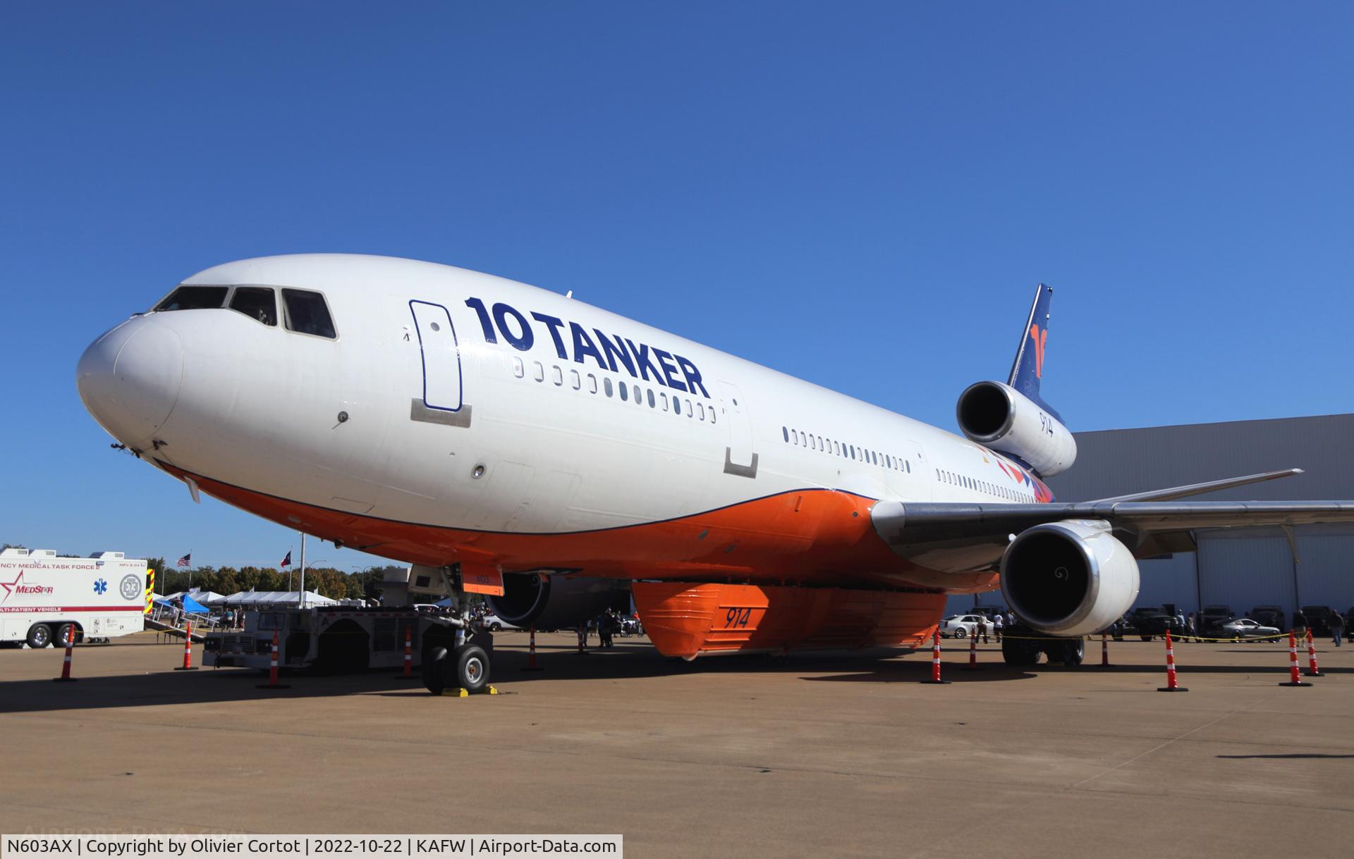 Aircraft N603AX, 1987 McDonnell Douglas DC-10-30, c/n 48267, 2022 Airshow, at KAFW, photo by Olivier Cortot