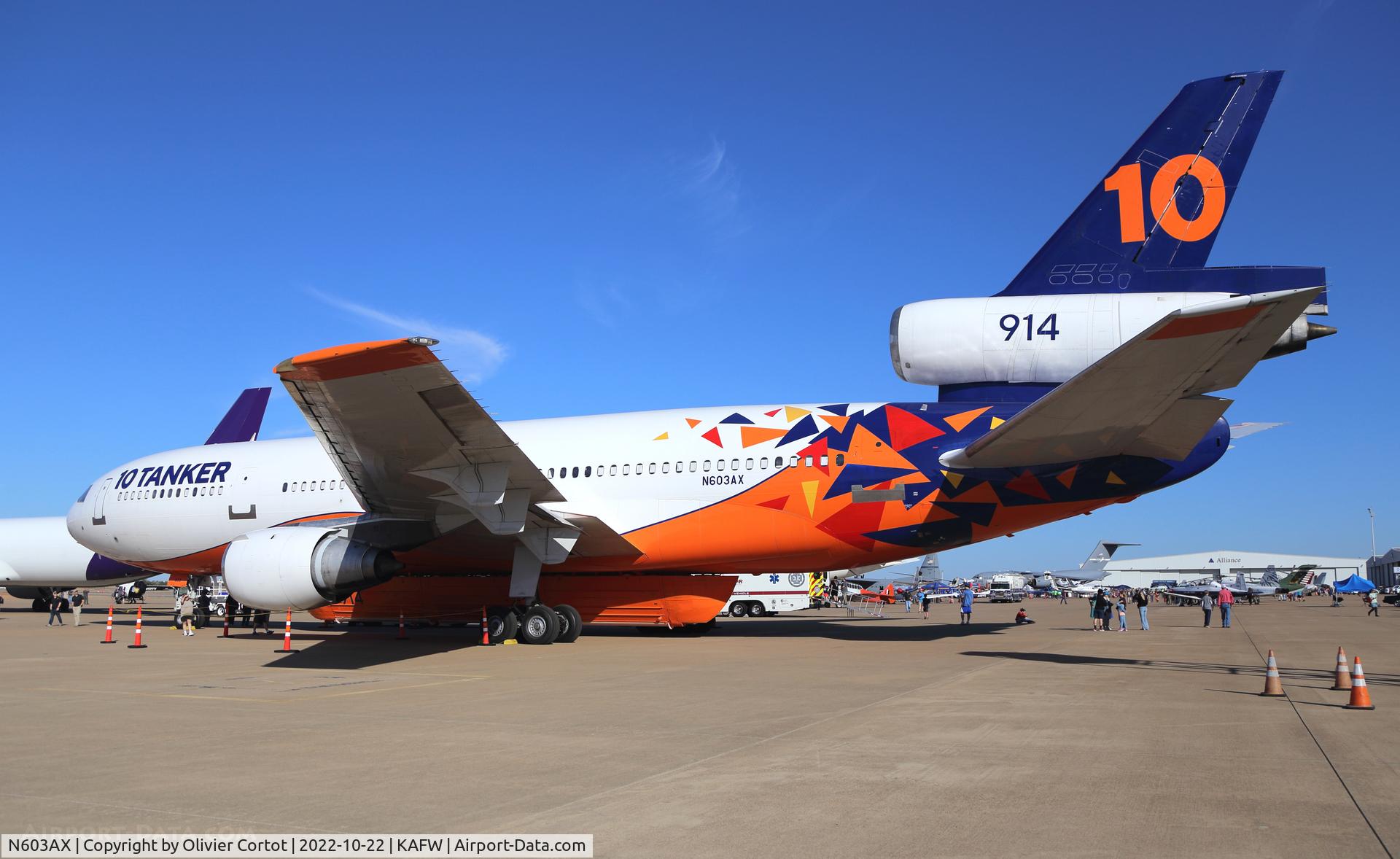Aircraft N603AX, 1987 McDonnell Douglas DC-10-30, c/n 48267, 2022 Airshow, at KAFW, photo by Olivier Cortot