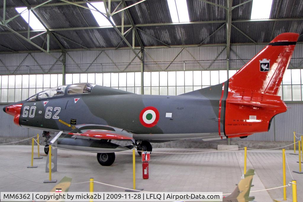 Aircraft MM6362, Fiat G-91T/1, c/n 92, Preserved, at LFLQ, photo by micka2b