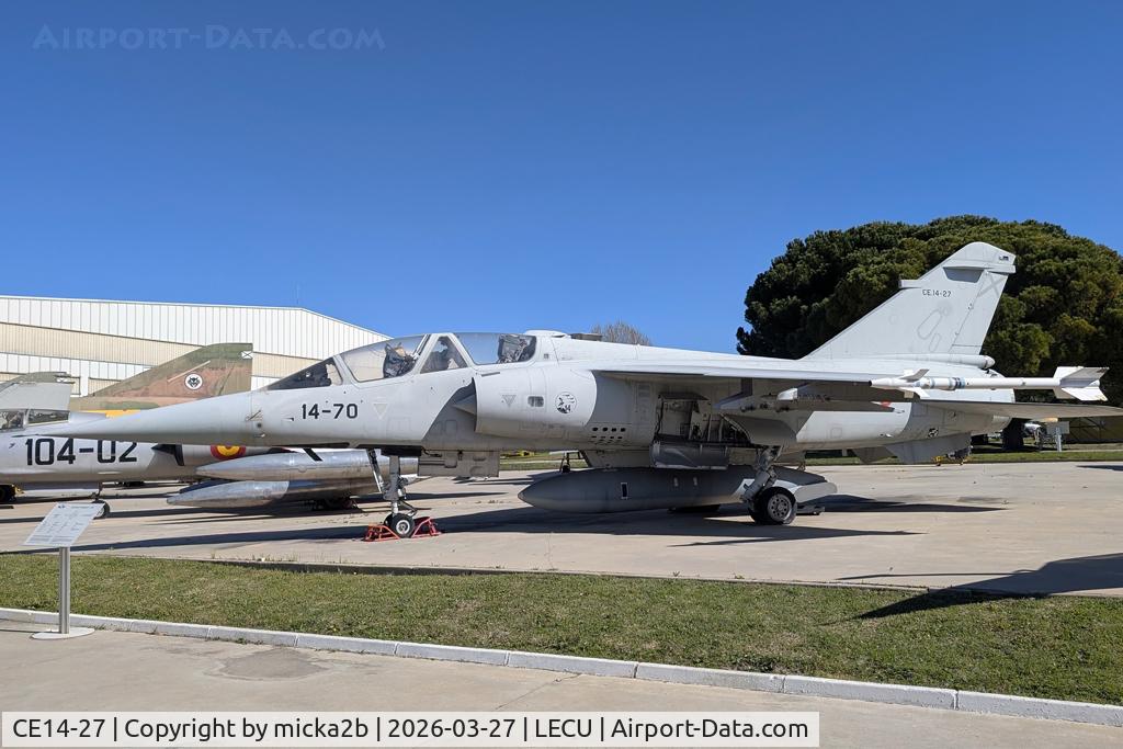 Aircraft CE14-27, Dassault Mirage F.1BM, c/n Not found CE14-27, Preserved, at LECU, photo by micka2b