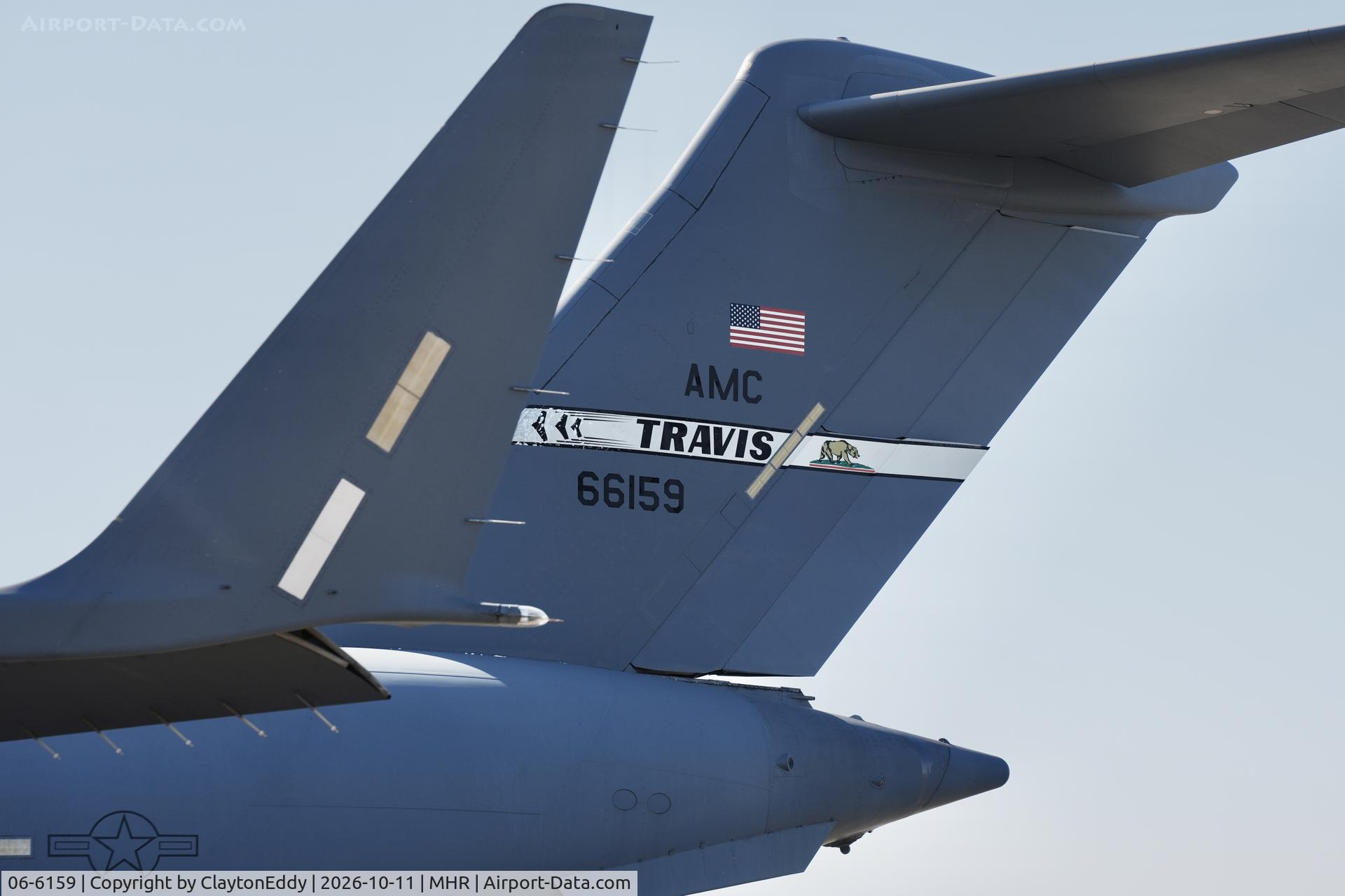 Aircraft 06-6159, 2006 Boeing C-17A Globemaster III, c/n F-240/P-212, California Capital Airshow 2026, at MHR, photo by ClaytonEddy