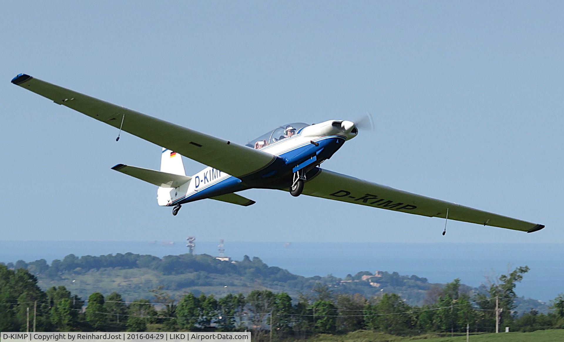 Aircraft D-KIMP, Sportavia-putzer RF-5, c/n 5070, Fournier RF-5 at San Marino, not far away from the Adriatic Sea, at LIKD, photo by ReinhardJost