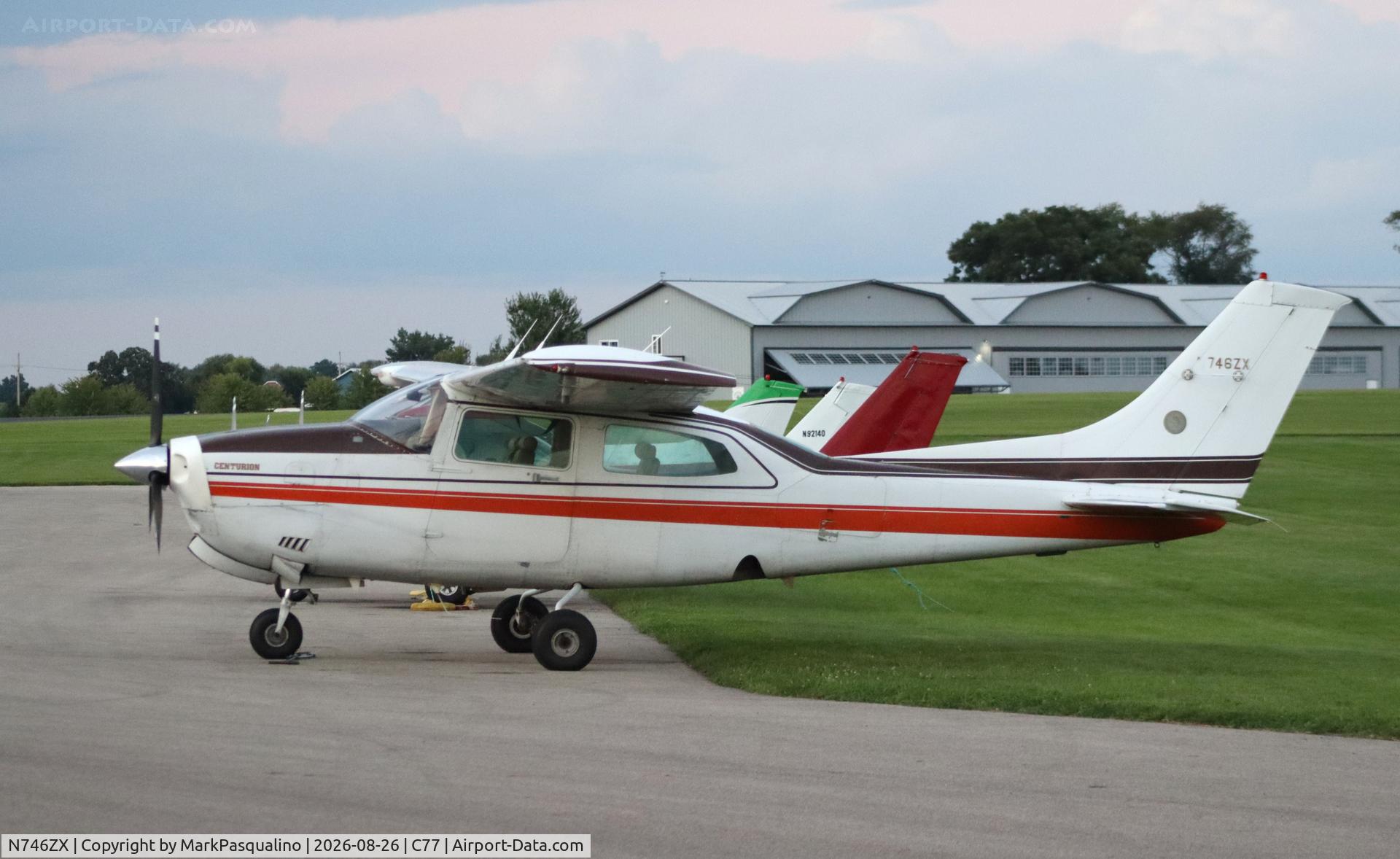 Aircraft N746ZX, 1981 Cessna T210N Turbo Centurion, c/n 21064368, Cessna T210N, at C77, photo by MarkPasqualino