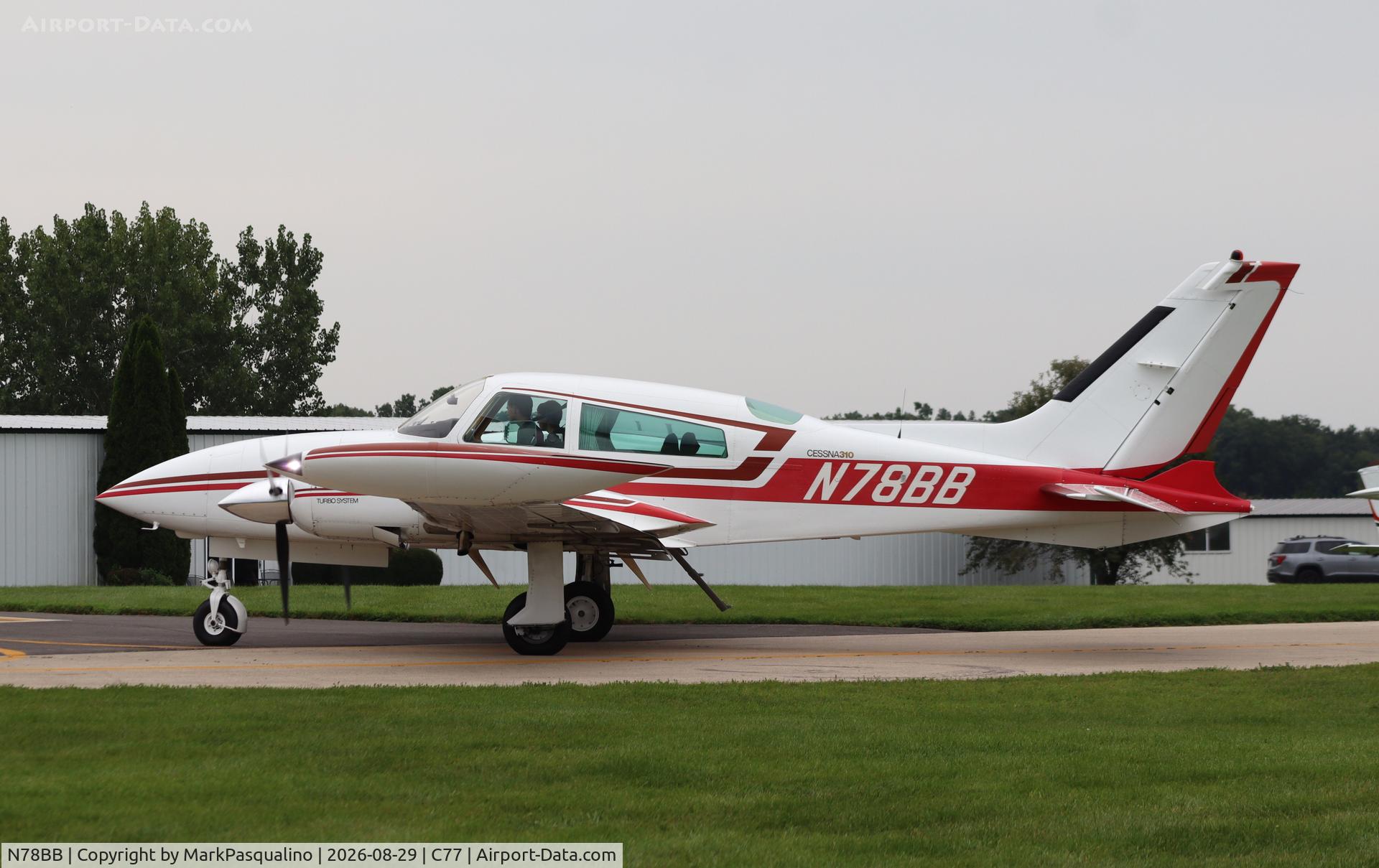 Aircraft N78BB, 1977 Cessna T310R, c/n 310R1246, Cessna T310R, at C77, photo by MarkPasqualino