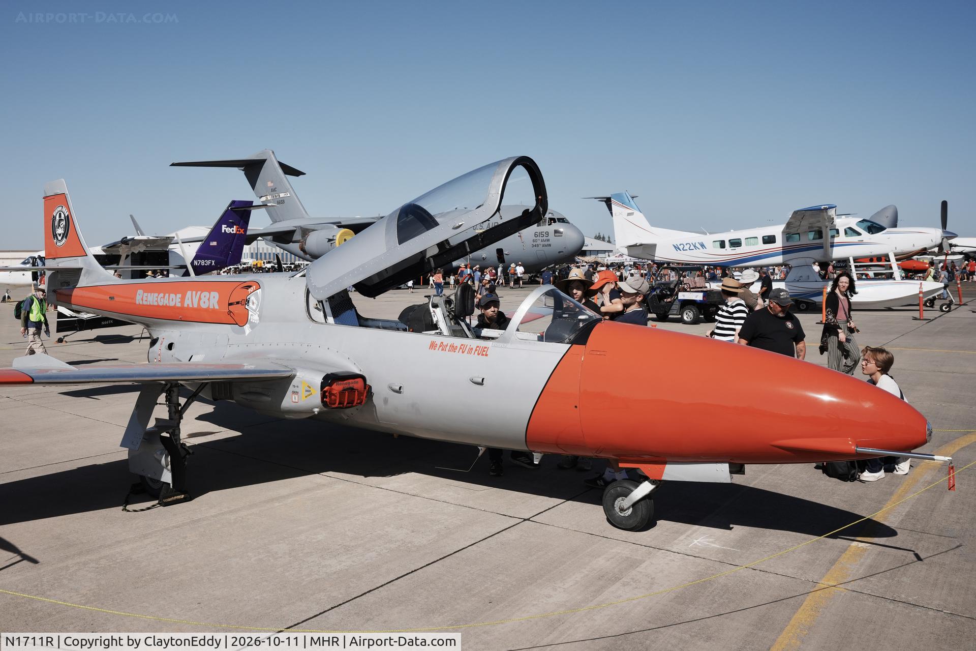 Aircraft N1711R, PZL-Mielec TS-11 Iskra, c/n 3H1711, California Capital Airshow 2026., at MHR, photo by ClaytonEddy