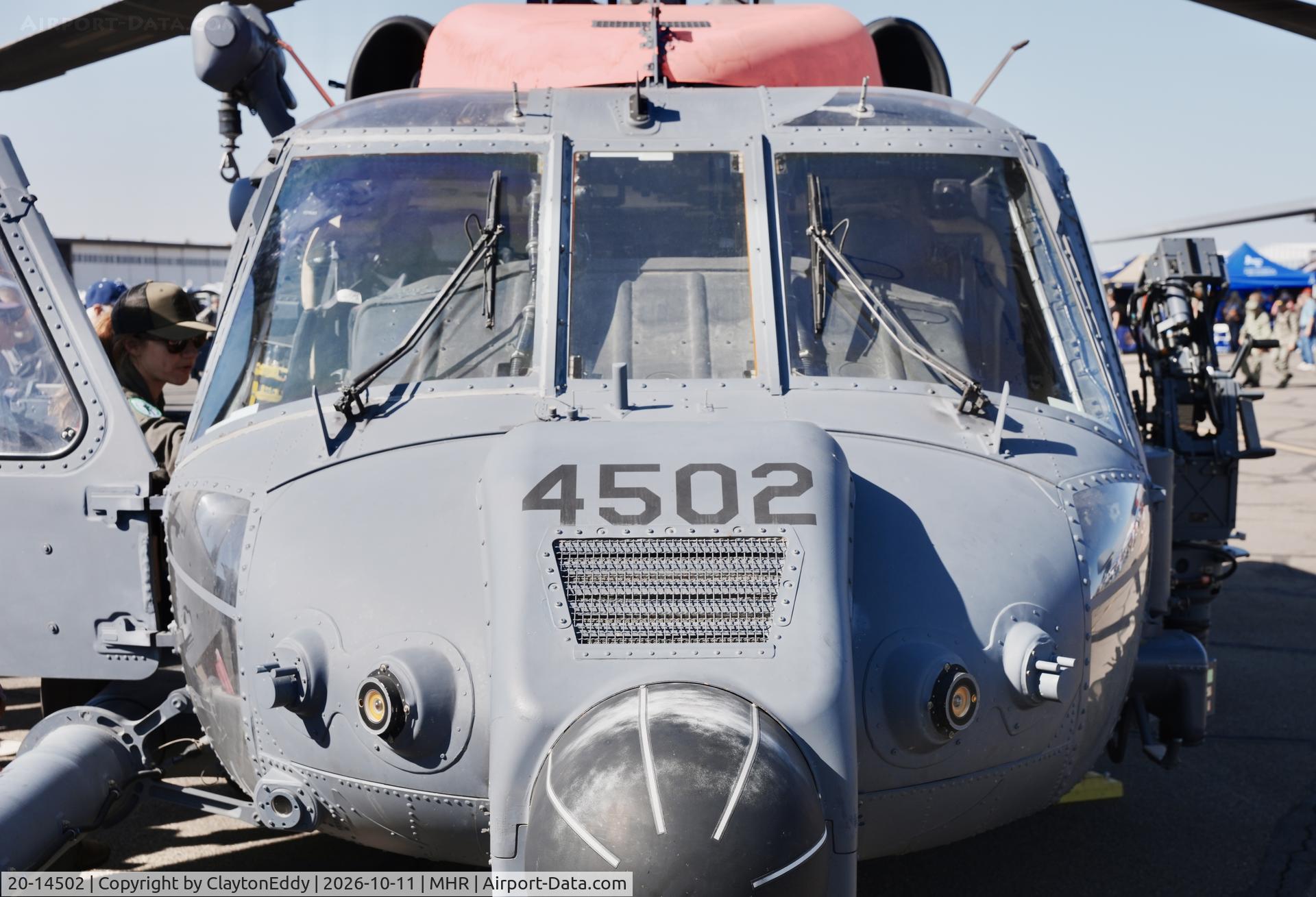 Aircraft 20-14502, 2022 Sikorsky (Lockheed Martin) HH-60W Jolly Green II, c/n 0000, California Capital Airshow 2026., at MHR, photo by ClaytonEddy