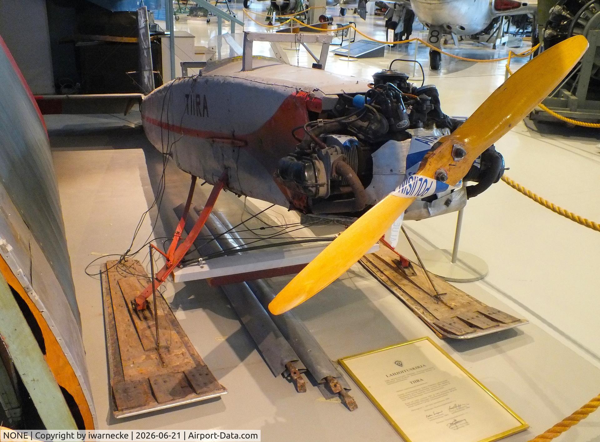 Aircraft NONE, 1973 Raimo Päätalo Tiira, c/n 01, Raimo Päätalo Tiira (wings dismounted, flown for 70 hours in 4 years before being discovered) at the Suomen Ilmavoimamuseo (Finnish Air Force Museum, formerly known as Keski-Suomen Ilmailumuseo / Aviation Museum of Central Finland), Jyväskylä-Tikkakoski, photo by iwarnecke