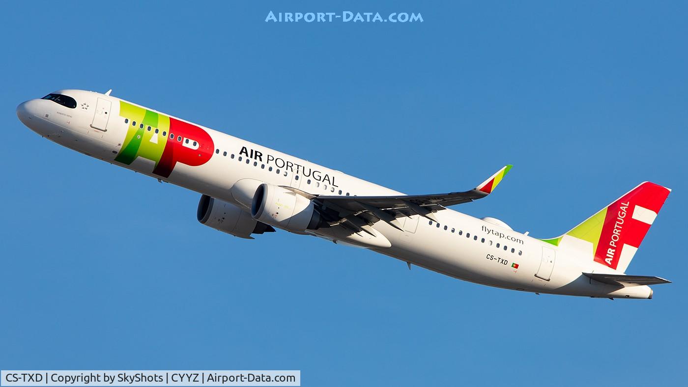 Aircraft CS-TXD, 2019 Airbus A321-251NX, c/n 9055, TAP Air Portugal A321neo (CS-TXD), at CYYZ, photo by SkyShots