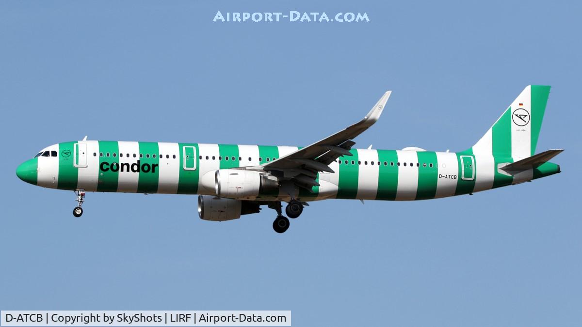 Aircraft D-ATCB, 2015 Airbus A321-211, c/n 6432, Condor (Green) A320-211 (D-ATCB), at LIRF, photo by SkyShots