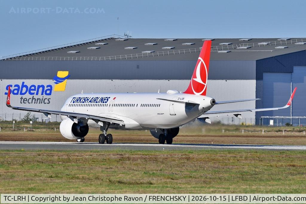 Aircraft TC-LRH, 2026 Airbus A321-271NX, c/n 13338, Bordeaux (BOD) Istanbul (IST) TK1390, at LFBD, photo by Jean Christophe Ravon / FRENCHSKY