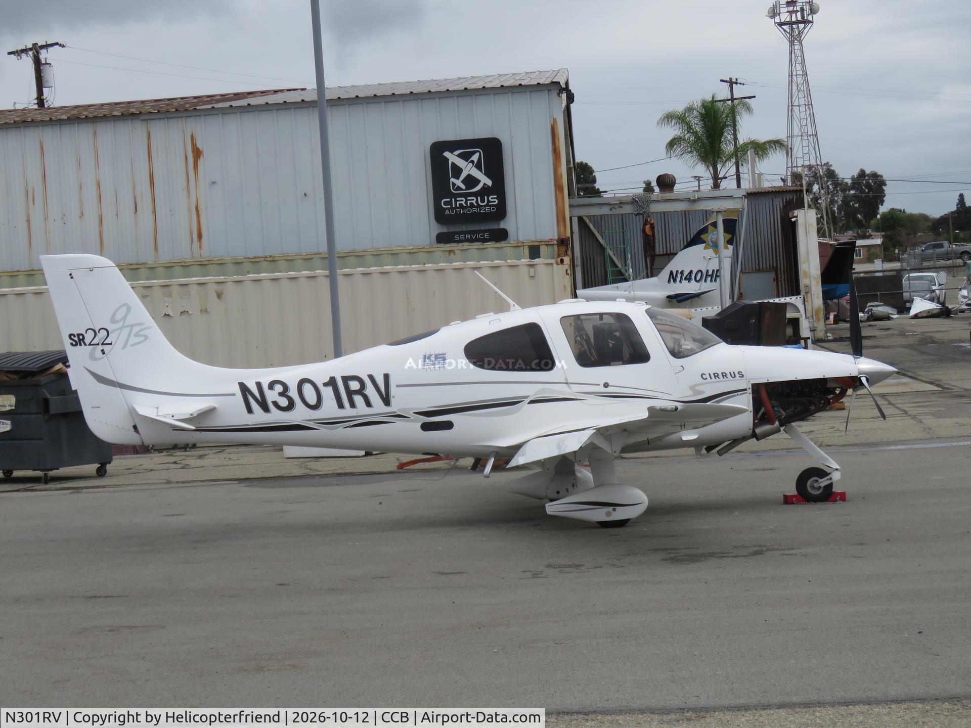 Aircraft N301RV, 2004 Cirrus SR22, c/n 1172, Being worked on, at CCB, photo by Helicopterfriend