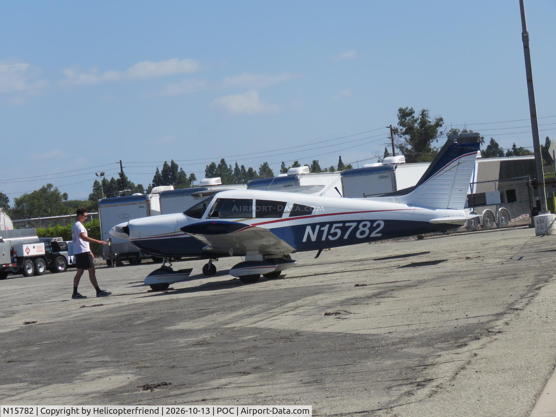 Aircraft N15782, 1972 Piper PA-28-180, c/n 28-7305144, Preflight inspection, at POC, photo by Helicopterfriend