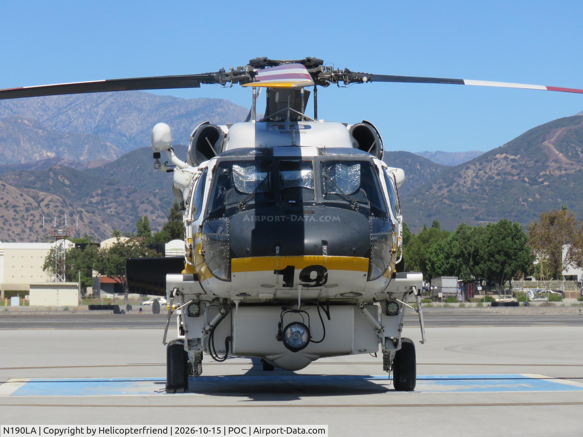 Aircraft N190LA, Sikorsky S-70A Firehawk, c/n 702479, Waiting callout, at POC, photo by Helicopterfriend