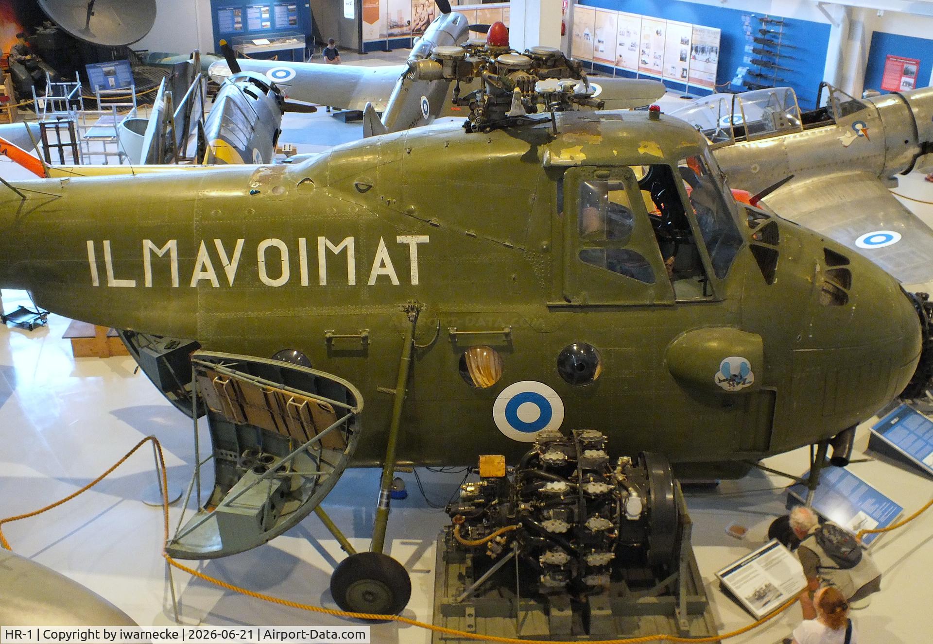 Aircraft HR-1, Mil Mi-4 Hound, c/n 07114, Mil Mi-4 HOUND (minus main rotor blades) at the Suomen Ilmavoimamuseo (Finnish Air Force Museum, formerly known as Keski-Suomen Ilmailumuseo / Aviation Museum of Central Finland), Jyväskylä-Tikkakoski, photo by iwarnecke