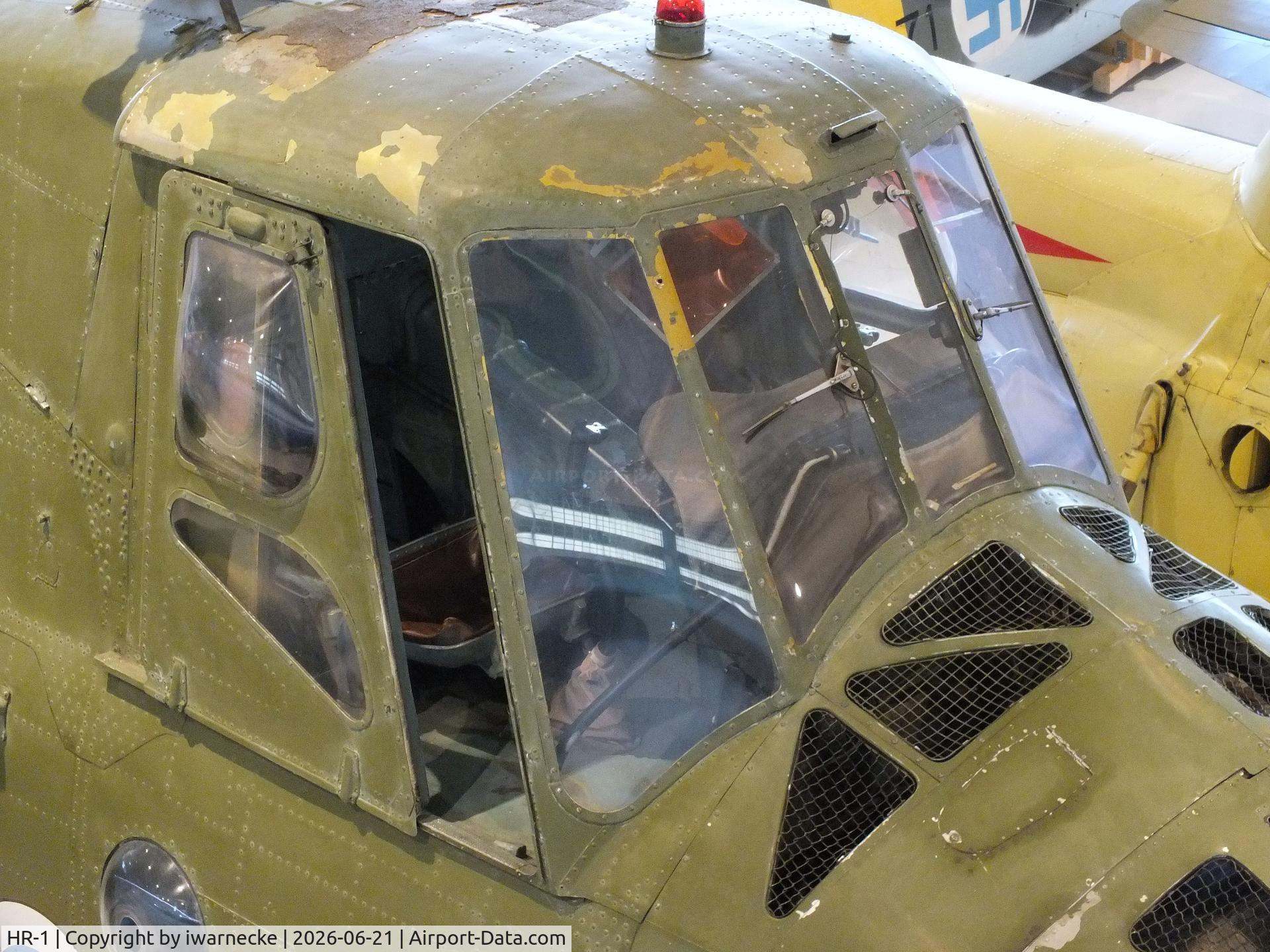 Aircraft HR-1, Mil Mi-4 Hound, c/n 07114, Mil Mi-4 HOUND (minus main rotor blades) at the Suomen Ilmavoimamuseo (Finnish Air Force Museum, formerly known as Keski-Suomen Ilmailumuseo / Aviation Museum of Central Finland), Jyväskylä-Tikkakoski, photo by iwarnecke