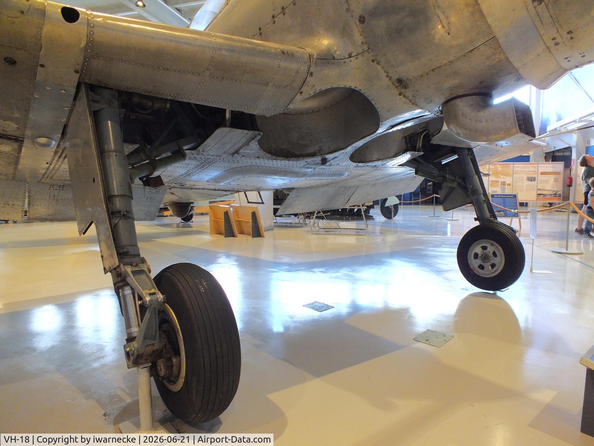 Aircraft VH-18, Valmet Vihuri II, c/n II/17, Valmet Vihuri II at the Suomen Ilmavoimamuseo (Finnish Air Force Museum, formerly known as Keski-Suomen Ilmailumuseo / Aviation Museum of Central Finland), Jyväskylä-Tikkakoski, photo by iwarnecke