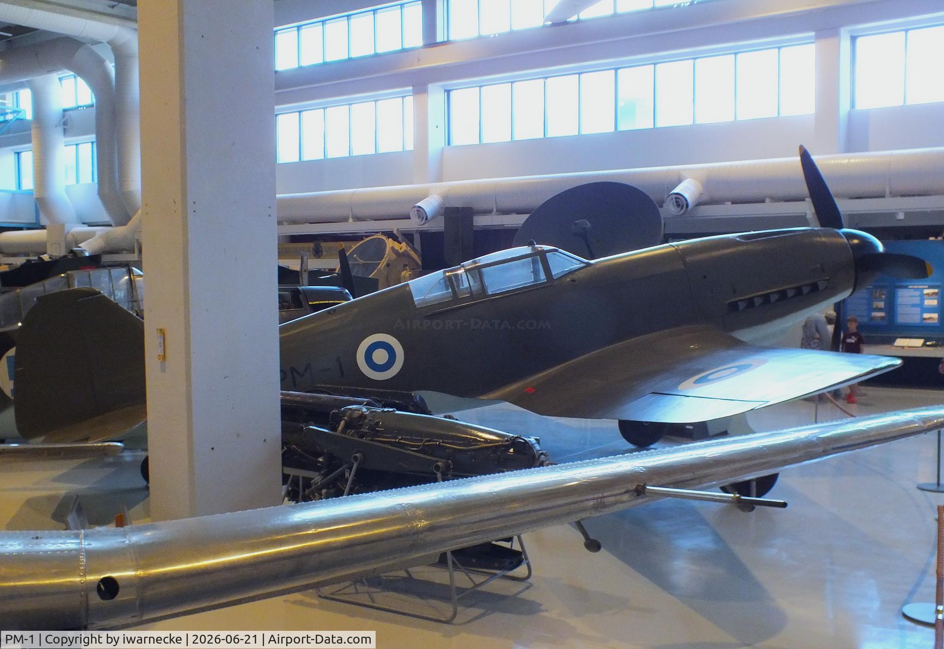 Aircraft PM-1, 1945 VL Pyörremyrsky, c/n 1, Valtion lentokonetehdas VL Pyörremyrsky at the Suomen Ilmavoimamuseo (Finnish Air Force Museum, formerly known as Keski-Suomen Ilmailumuseo / Aviation Museum of Central Finland), Jyväskylä-Tikkakoski, photo by iwarnecke
