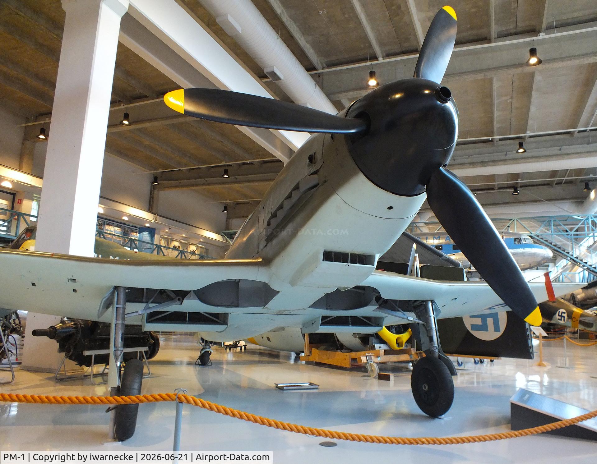 Aircraft PM-1, 1945 VL Pyörremyrsky, c/n 1, Valtion lentokonetehdas VL Pyörremyrsky at the Suomen Ilmavoimamuseo (Finnish Air Force Museum, formerly known as Keski-Suomen Ilmailumuseo / Aviation Museum of Central Finland), Jyväskylä-Tikkakoski, photo by iwarnecke