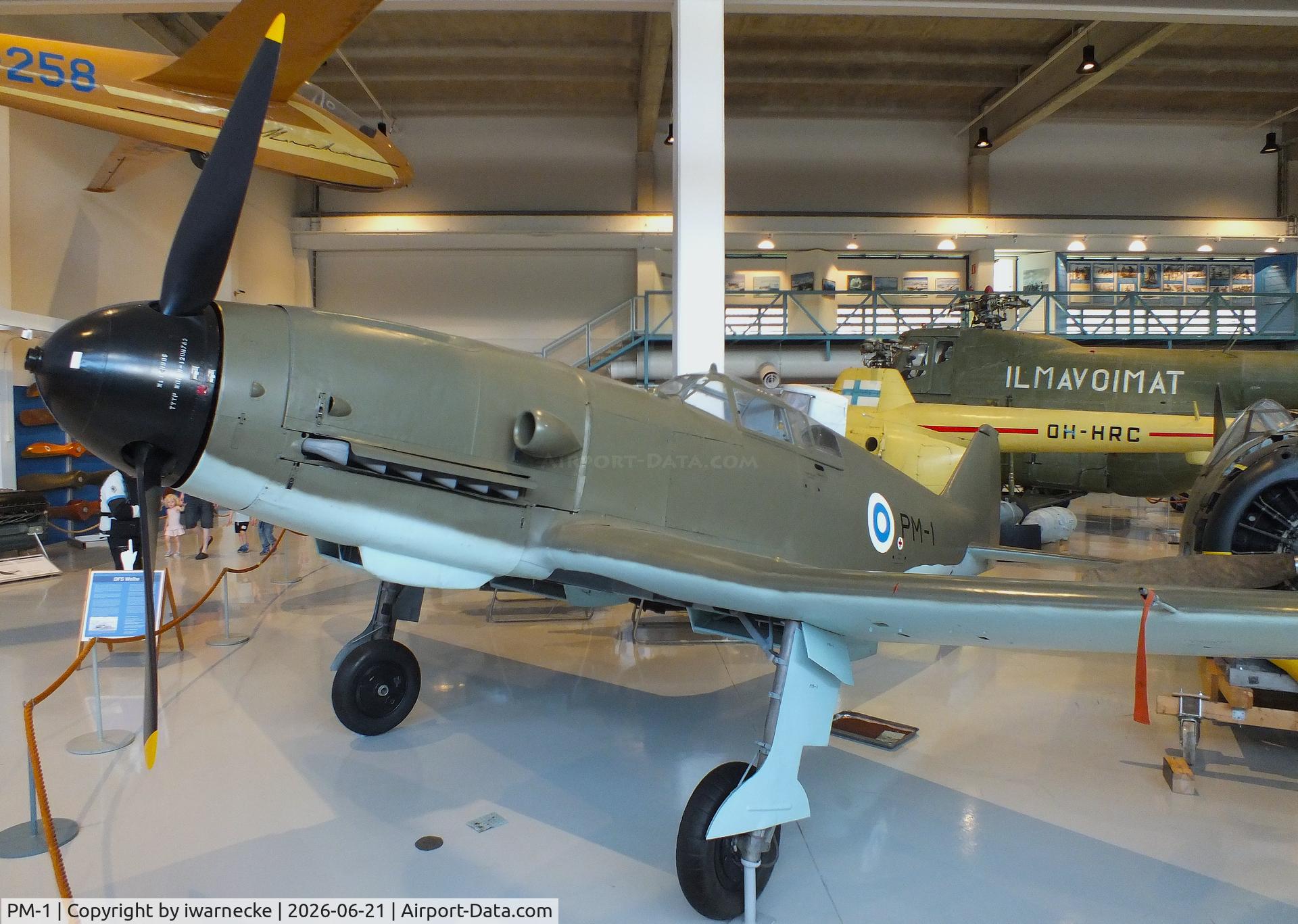Aircraft PM-1, 1945 VL Pyörremyrsky, c/n 1, Valtion lentokonetehdas VL Pyörremyrsky at the Suomen Ilmavoimamuseo (Finnish Air Force Museum, formerly known as Keski-Suomen Ilmailumuseo / Aviation Museum of Central Finland), Jyväskylä-Tikkakoski, photo by iwarnecke