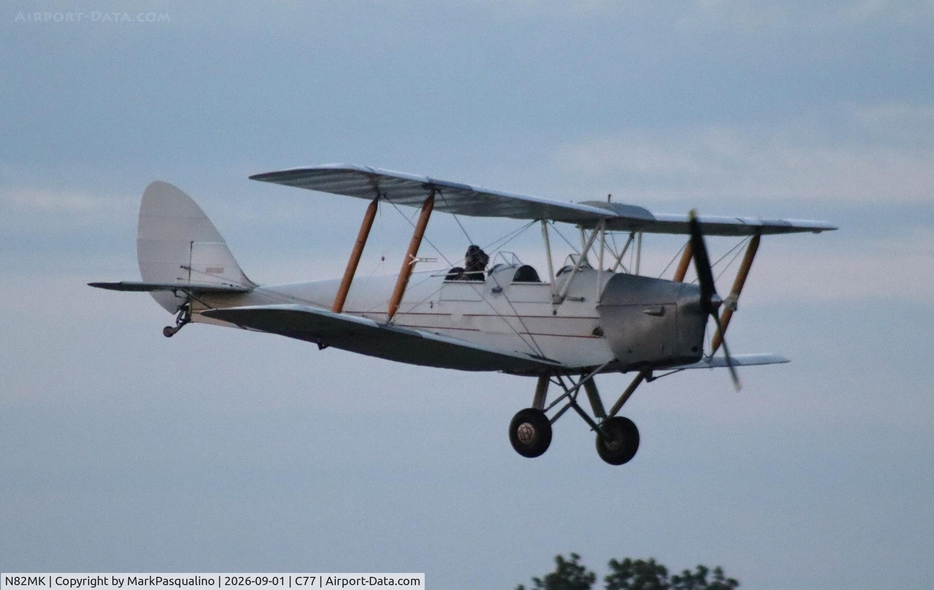 Aircraft N82MK, 1939 De Havilland DH-82A Tiger Moth II, c/n 82186, DH-82A, at C77, photo by MarkPasqualino