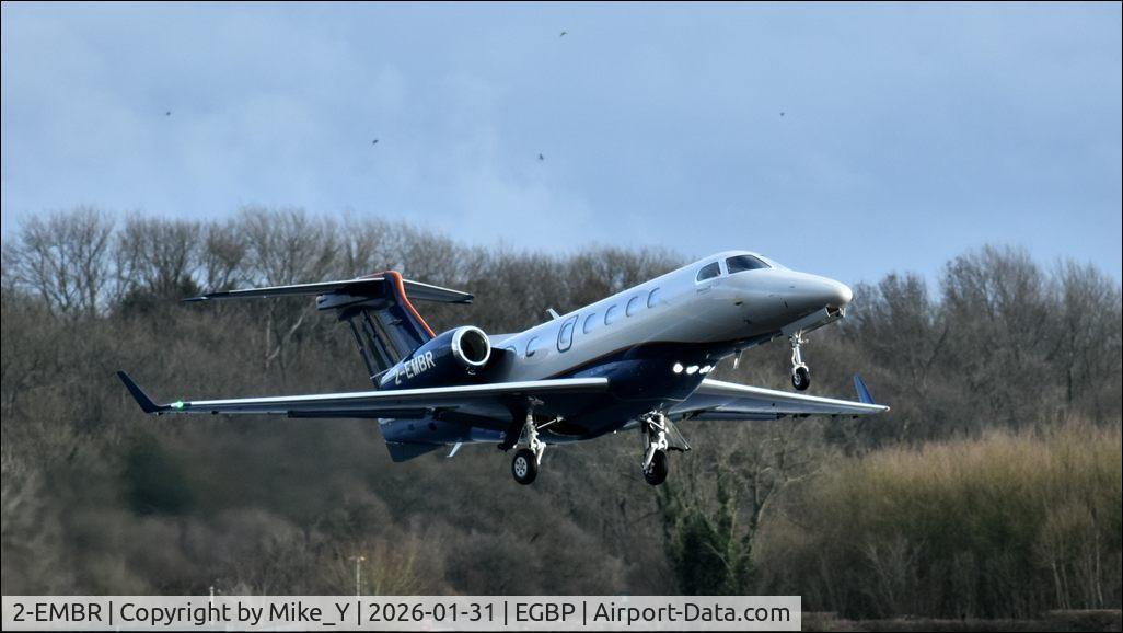 Aircraft 2-EMBR, 2019 Embraer EMB-505 Phenom 300, c/n 50500544, 2019 Embraer EMB-505 Phenom 300 departing Cotswold Airport, at EGBP, photo by Mike_Y