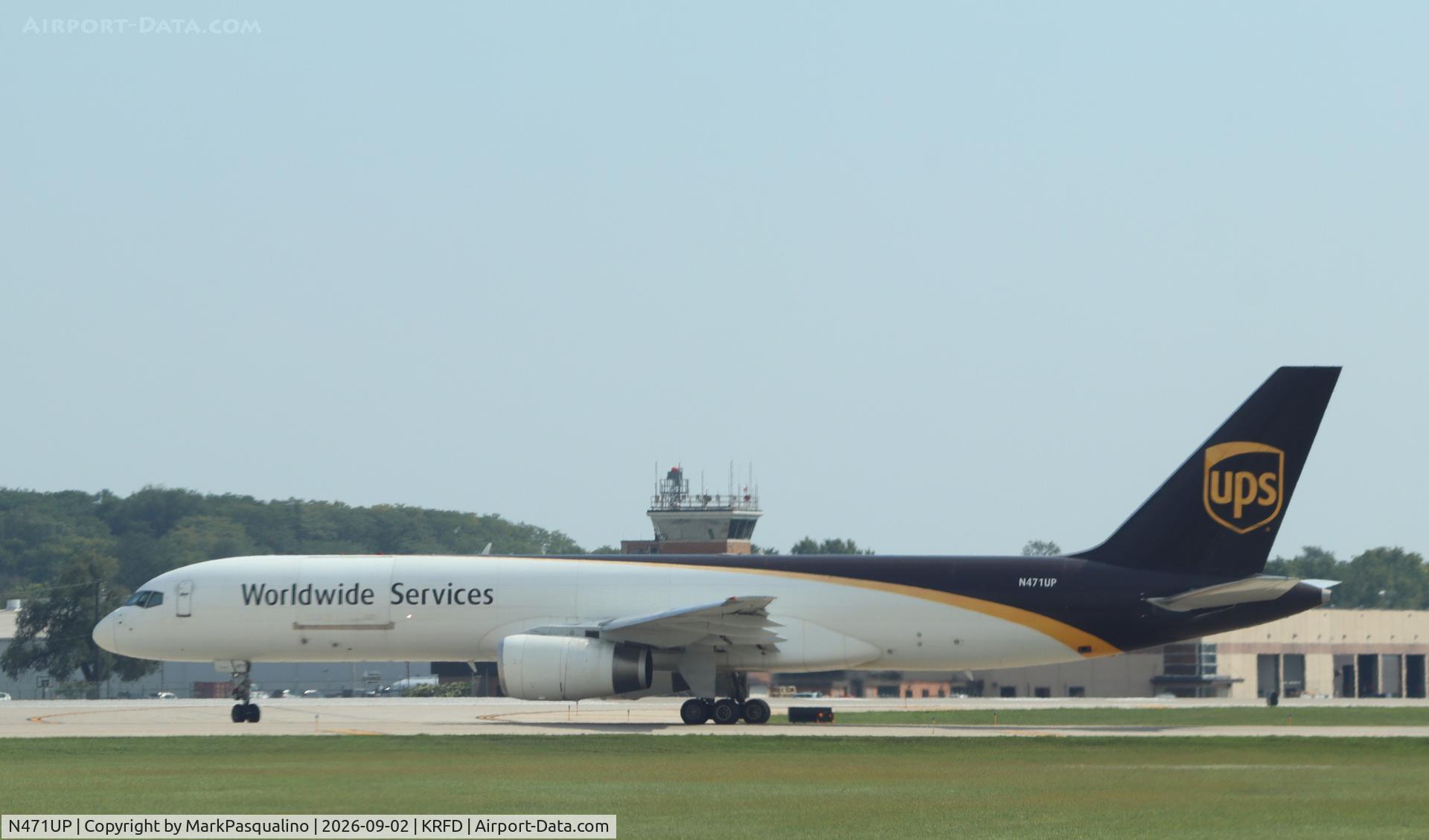 Aircraft N471UP, 1998 Boeing 757-24APF, c/n 28842, Boeing 757-24APF, at KRFD, photo by MarkPasqualino