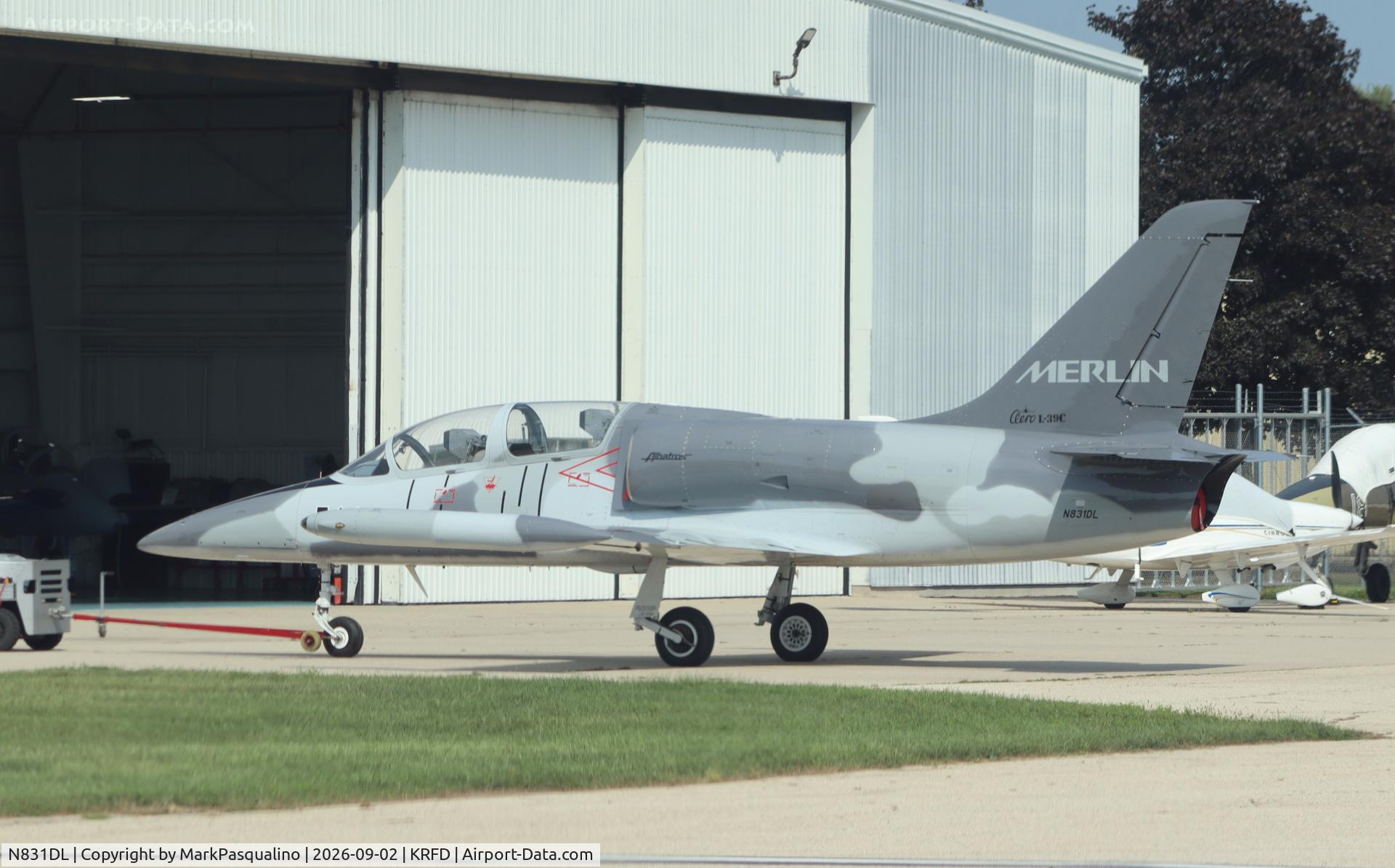 Aircraft N831DL, 1984 Aero L-39C Albatros, c/n 432831, Aero L-39C, at KRFD, photo by MarkPasqualino