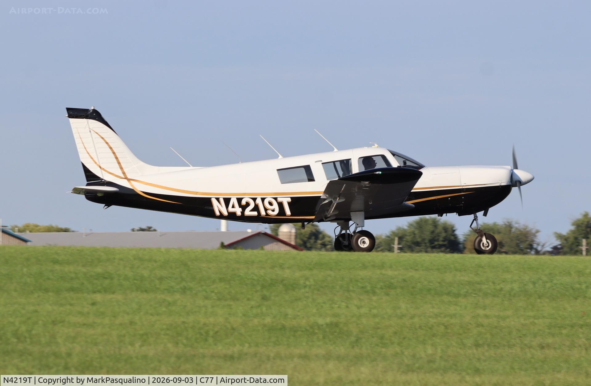 Aircraft N4219T, 1971 Piper PA-32-300 Cherokee Six, c/n 32-7240037, Piper PA-32-300, at C77, photo by MarkPasqualino