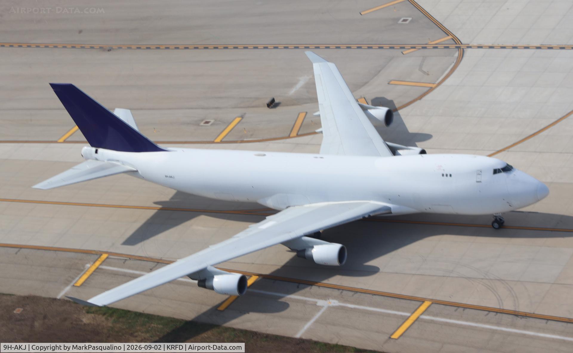 Aircraft 9H-AKJ, 1996 Boeing 747-412F/SCD, c/n 28263 l/n 1094, Boeing 747-412/SCD, at KRFD, photo by MarkPasqualino