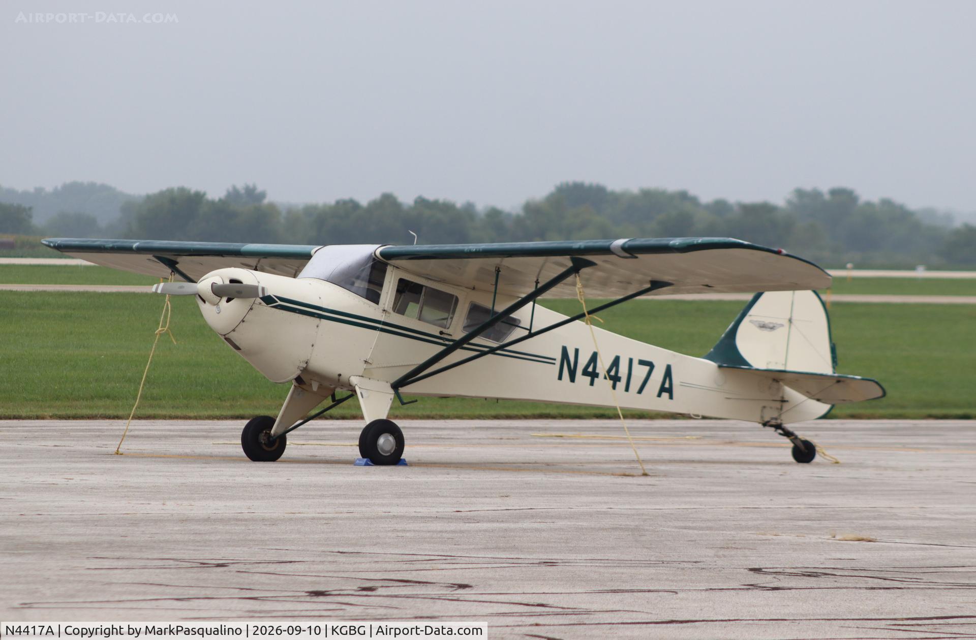 Aircraft N4417A, 1984 Taylorcraft F-21A, c/n F-1506, Taylorcraft F-21A, at KGBG, photo by MarkPasqualino