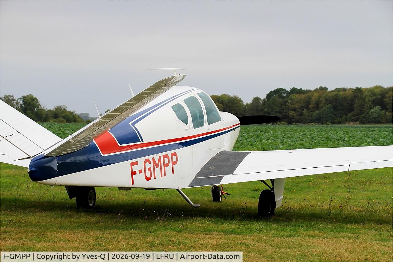 Aircraft F-GMPP, 1960 Beech M35 Bonanza, c/n D-6451, Beech M35 , Static display, Morlaix-Ploujean airport (LFRU-MXN), at LFRU, photo by Yves-Q