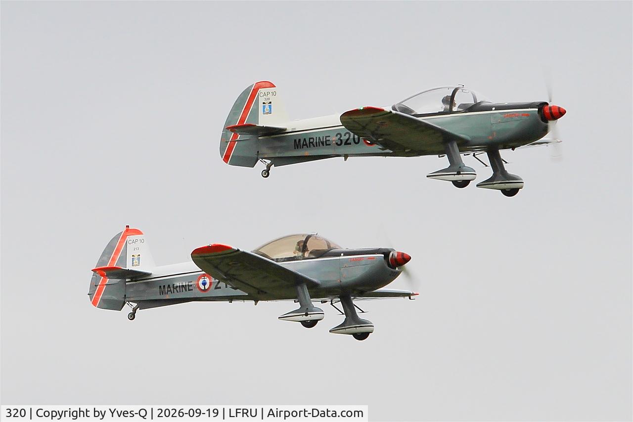 Aircraft 320, Mudry CAP 10 B, c/n 320, Mudry CAP10-B, On display, Morlaix-Ploujean airport (LFRU-MXN), at LFRU, photo by Yves-Q