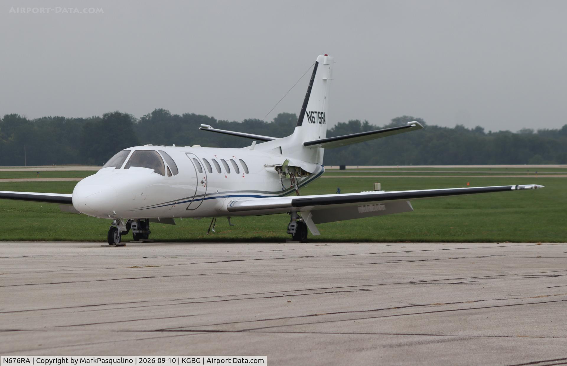 Aircraft N676RA, 1999 Cessna 550 Citation Bravo, c/n 550-0876, Cessna 550 Bravo, at KGBG, photo by MarkPasqualino