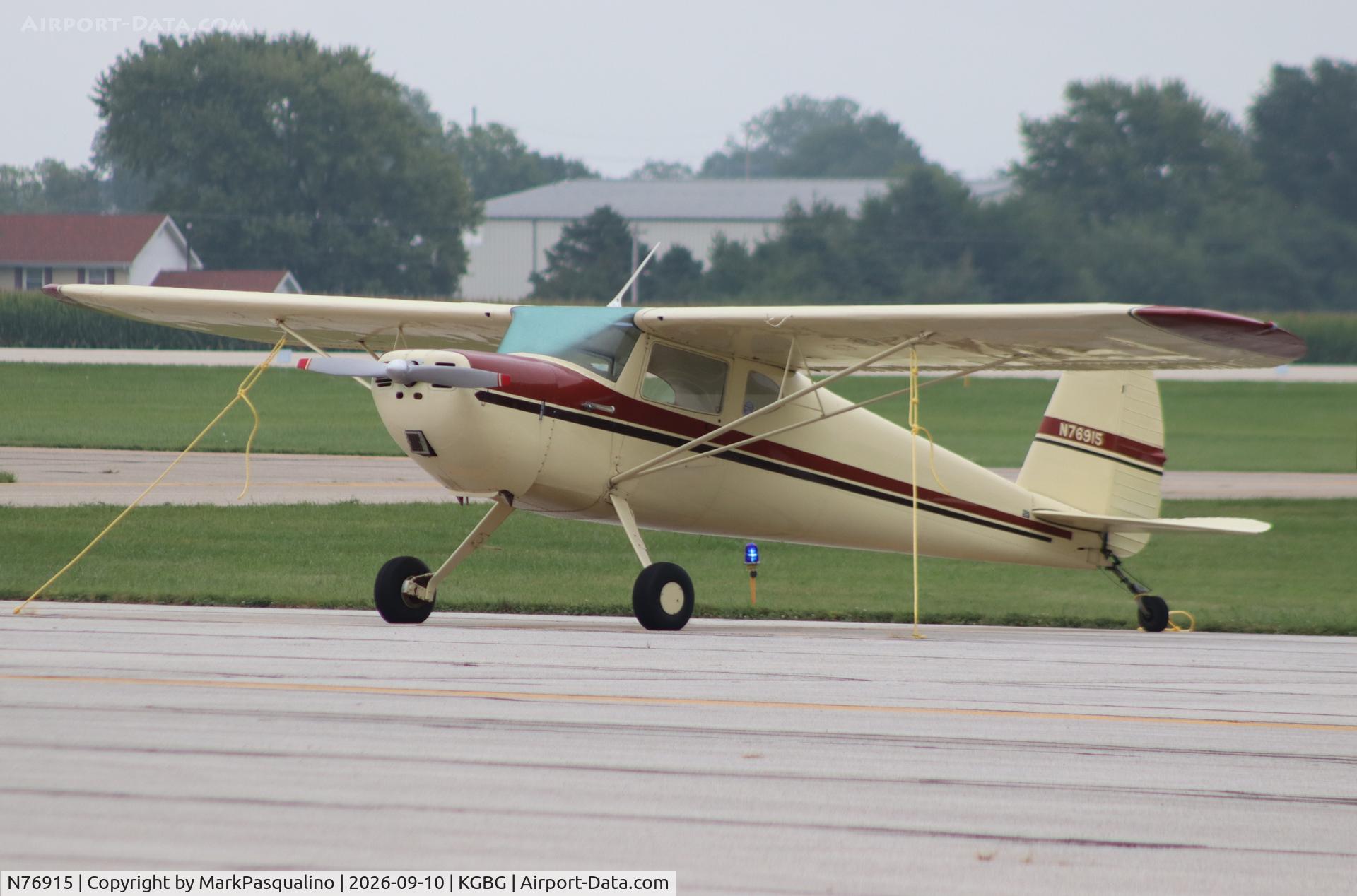 Aircraft N76915, 1946 Cessna 140, c/n 11357, Cessna 140, at KGBG, photo by MarkPasqualino